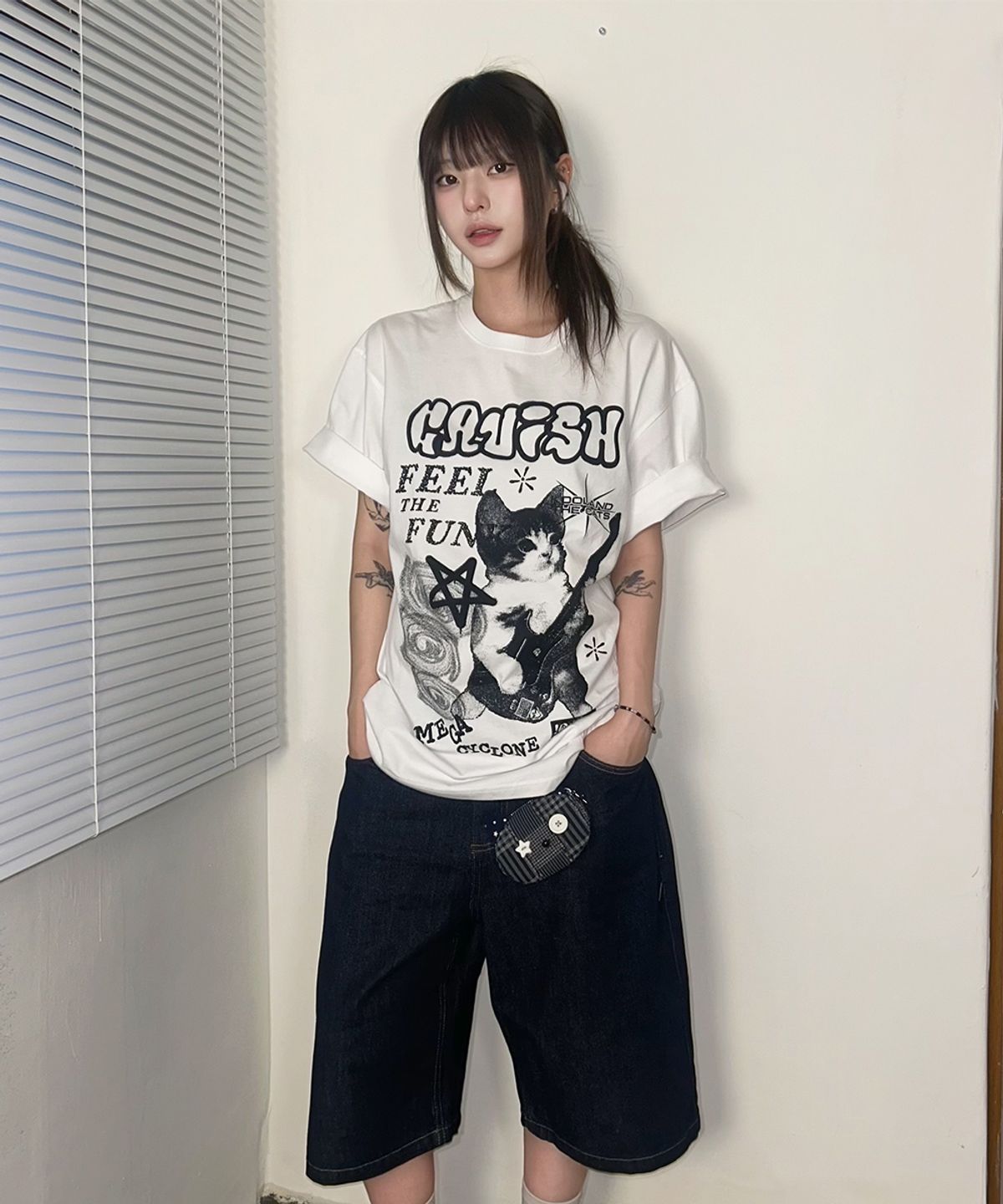 카비시(CAVISH) MEGA CYCLONE SS TEE WHITE(CV2DMUT516A)