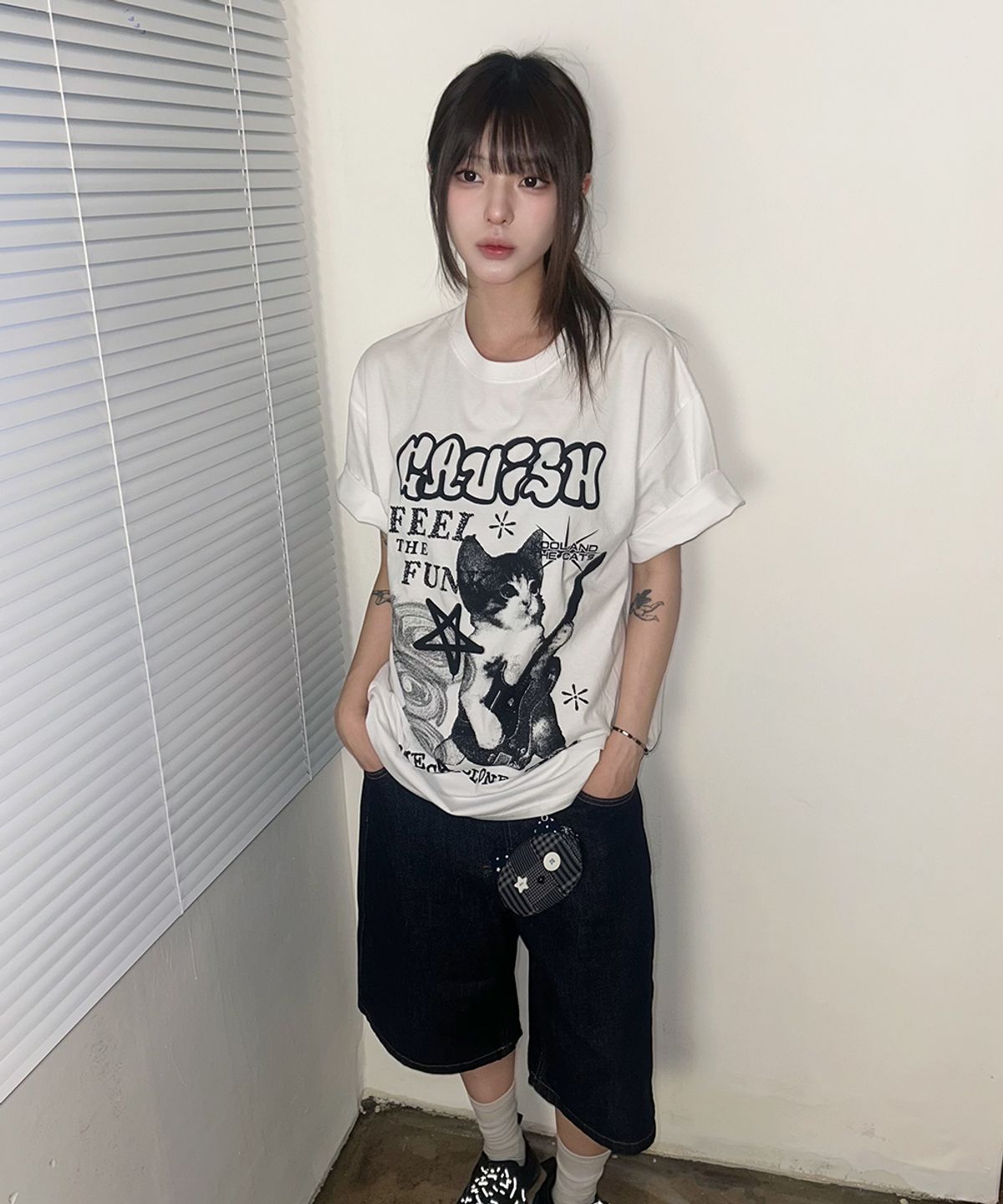 카비시(CAVISH) MEGA CYCLONE SS TEE WHITE(CV2DMUT516A)
