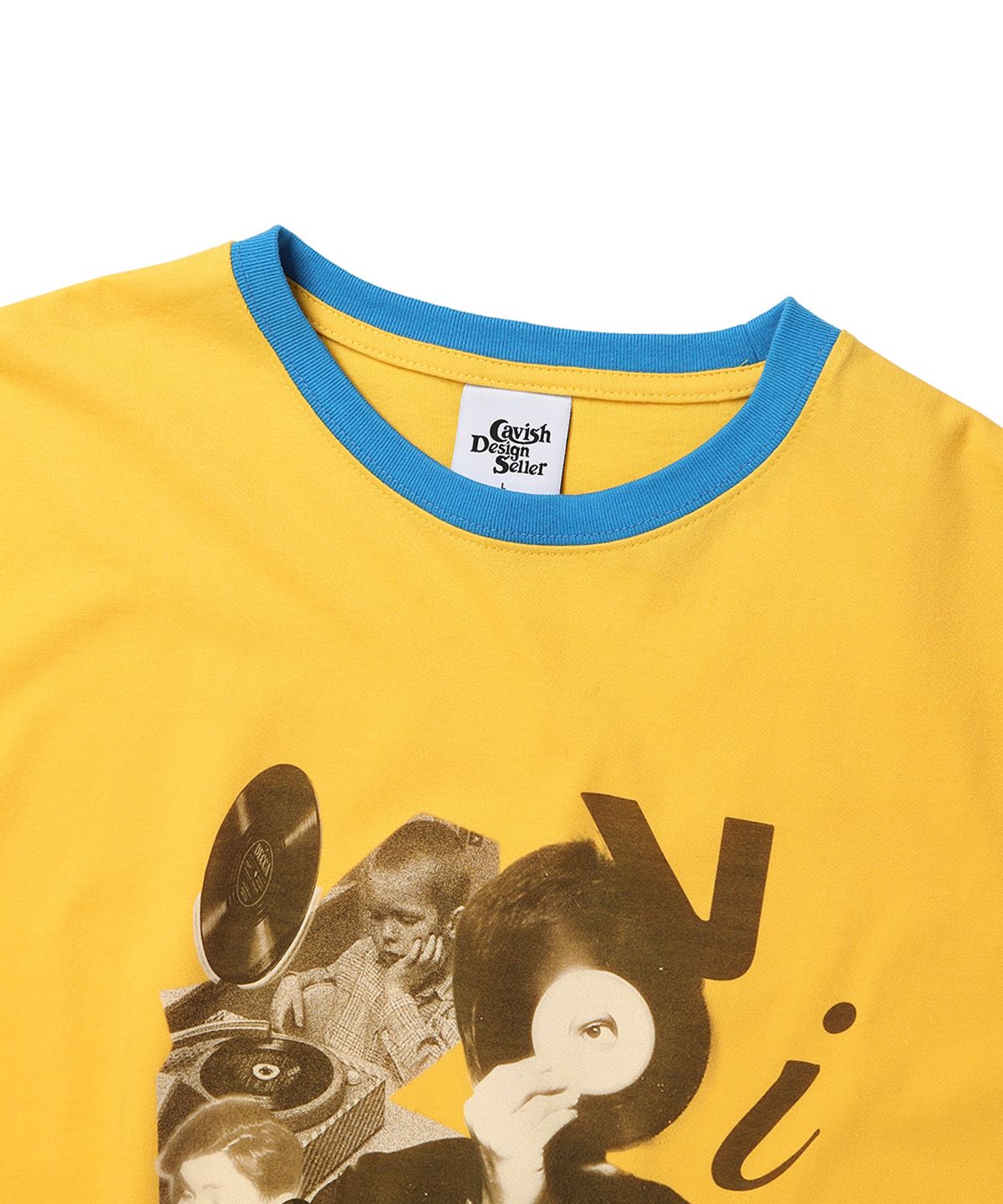 카비시(CAVISH) RINGER COLLAGE SS TEE YELLOW(CV2DMUT506A)