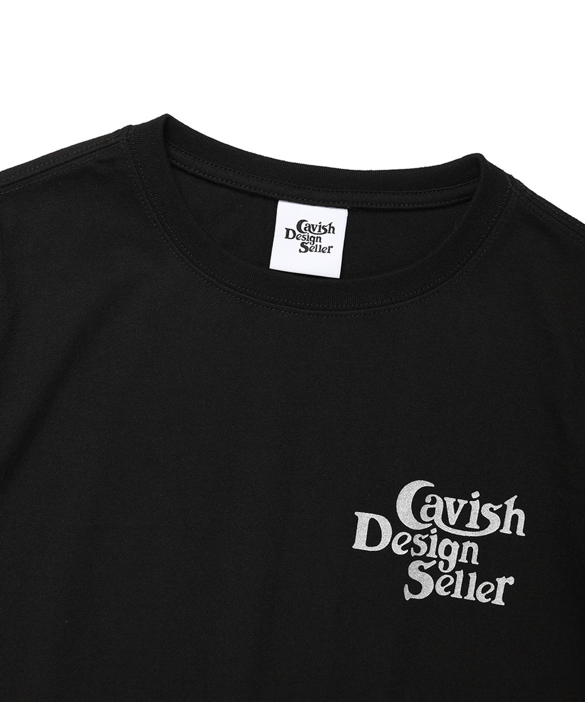 카비시(CAVISH) W TWINKLE SELLER LOGO SS TEE BLACK(CV2EMFT517A)