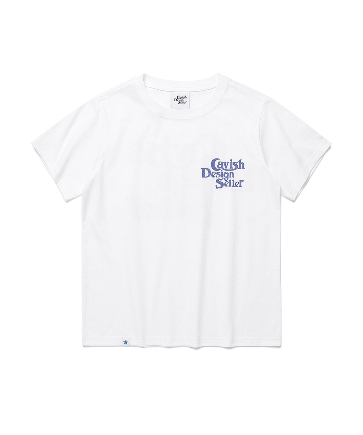 카비시(CAVISH) W TWINKLE SELLER LOGO SS TEE WHITE(CV2EMFT517A)