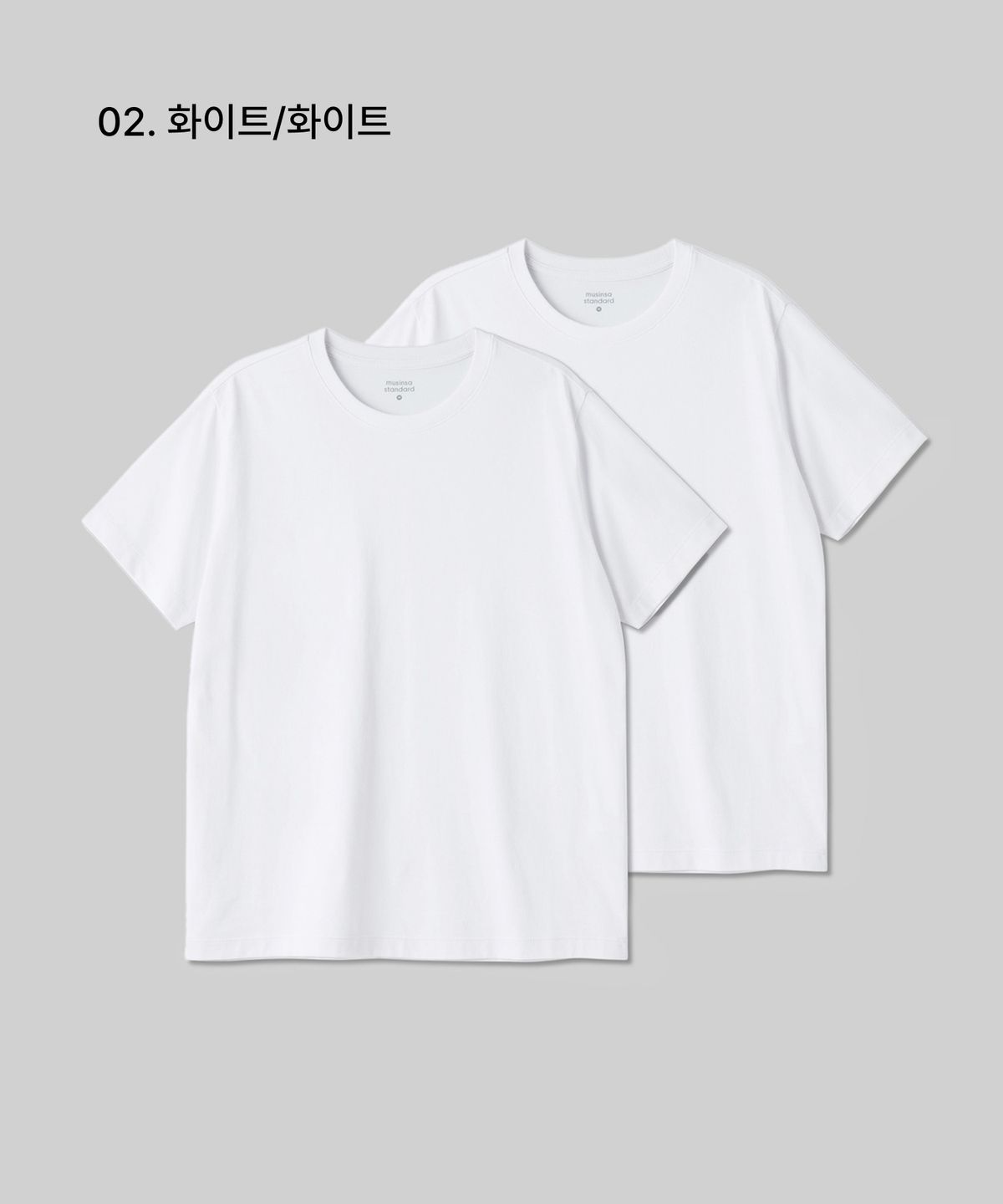 무신사 스탠다드 우먼(MUSINSA STANDARD WOMAN) [쿨탠다드] 우먼즈 베이식 크루 넥 티셔츠 2팩
