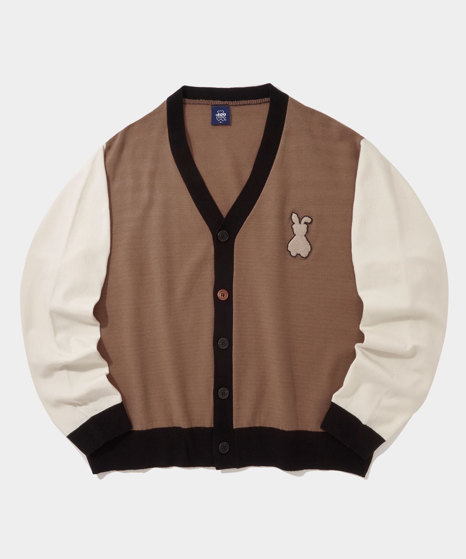 MUSINSA | AQO STUDIO SPACE Bunny Bear Color Cardigan Beige