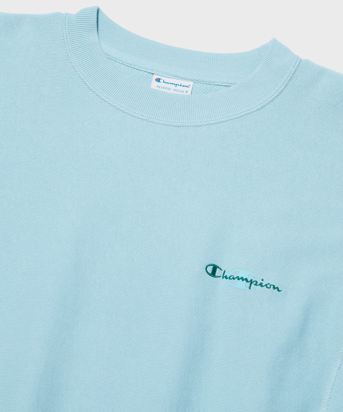 챔피온(CHAMPION) 여성 리버스위브 프렌치테리 스웨트셔츠 Light Blue