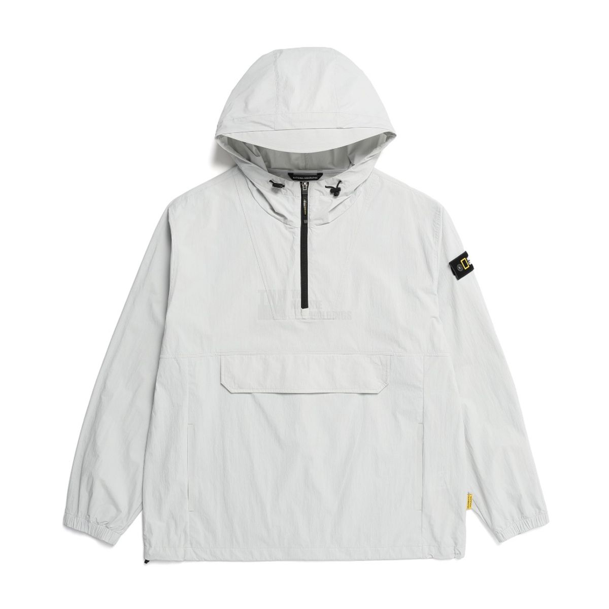 내셔널지오그래픽(NATIONALGEOGRAPHIC) N232UFT940 아델리 경량 우븐 스트레치 긴팔 아노락 점퍼 ICE GREY