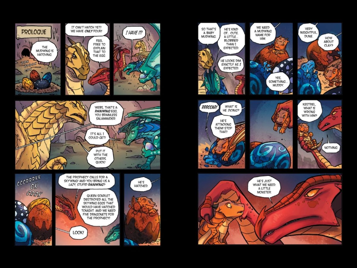 언어세상(LANGUAGE WORLD) Wings of Fire Graphic Novels #1-4: A Graphic Novel Box Set