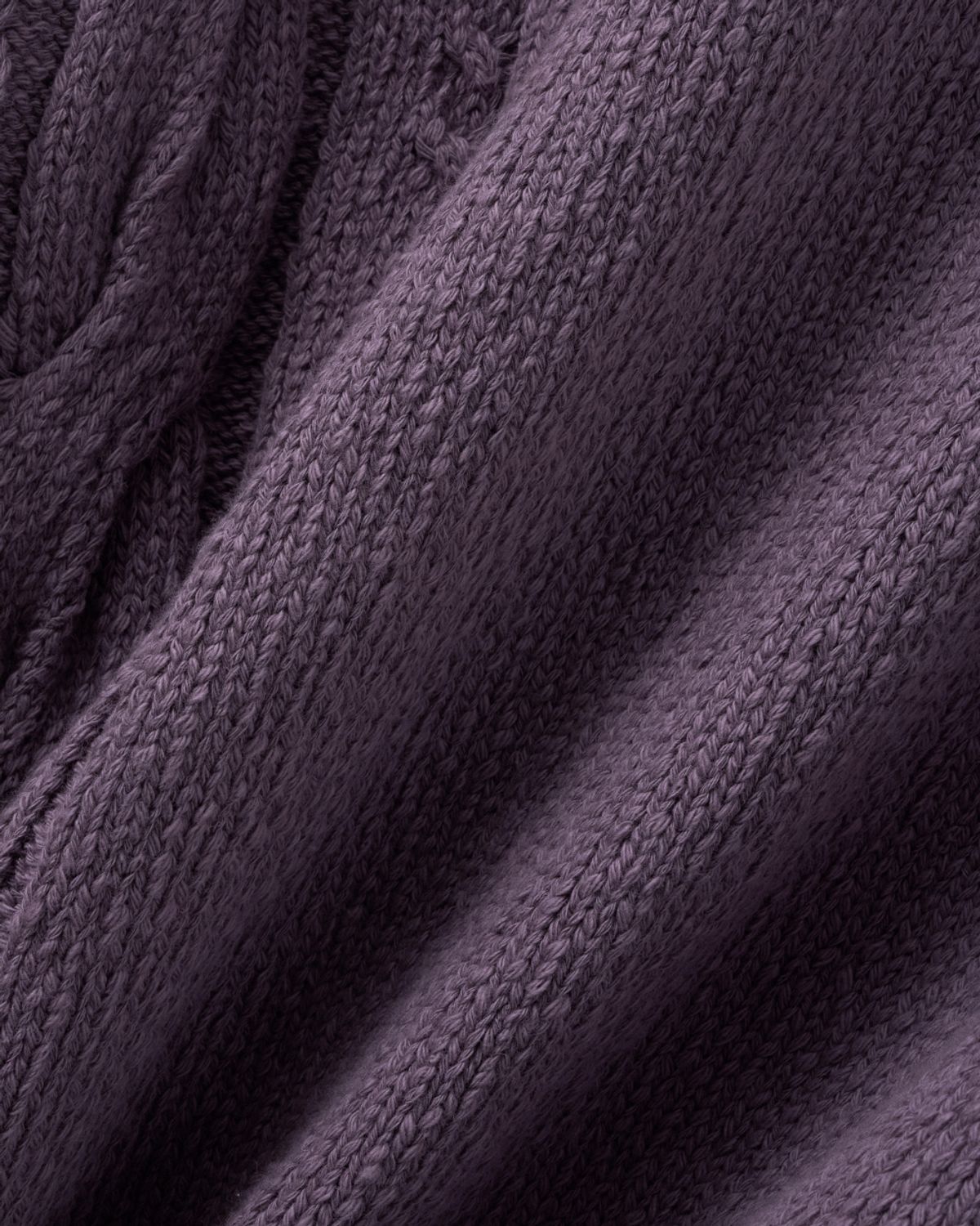 비슬로우(BESLOW) DIAGONAL CABLE CARDIGAN LILAC