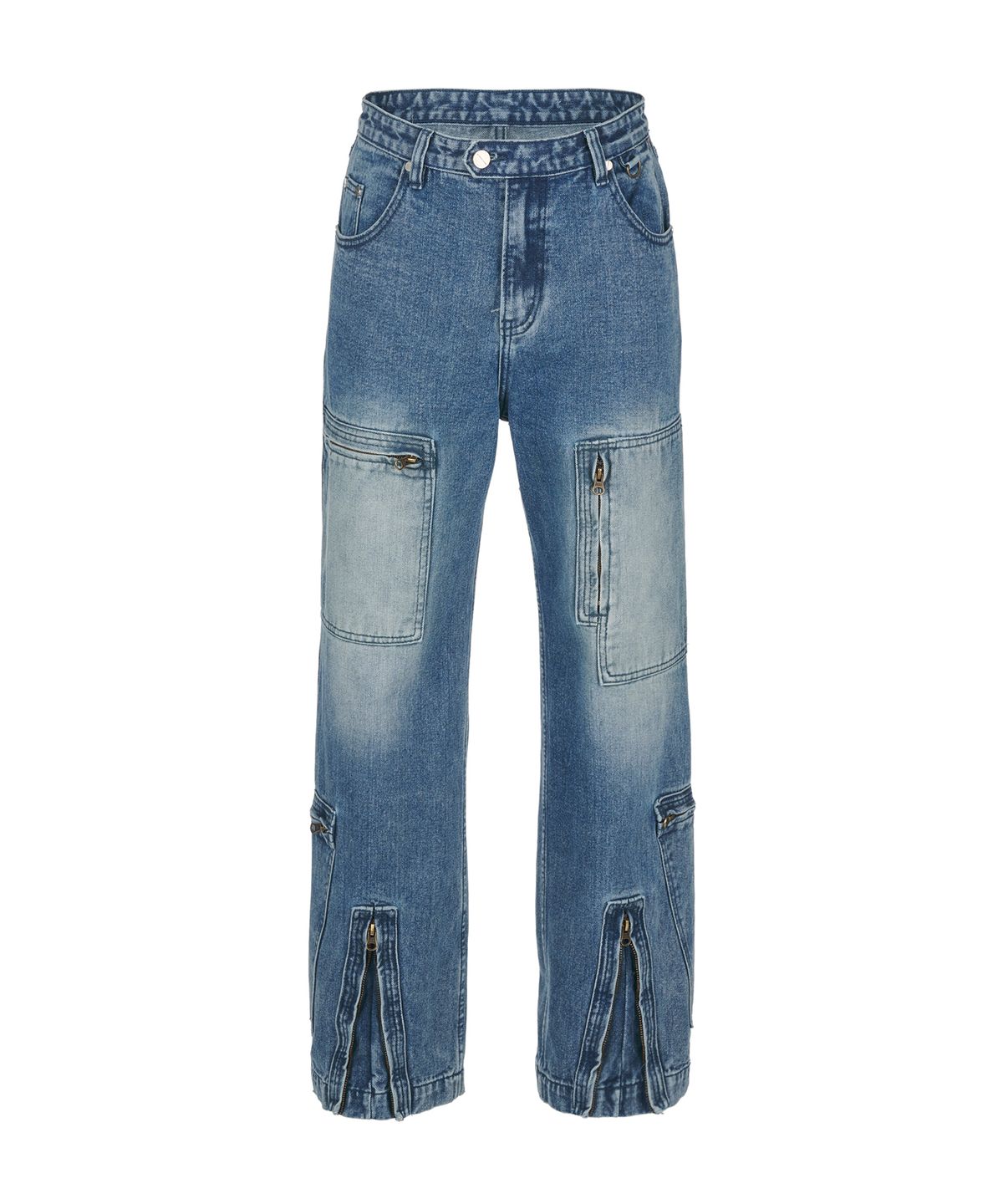 더바이닐하우스(THEVINYLHOUSE) FLIGHT DENIM PANTS BLUE (VH2DSUD100A)