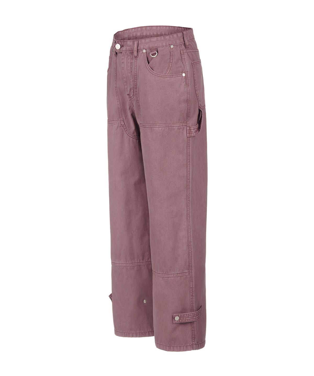 더바이닐하우스(THEVINYLHOUSE) DYED DOUBLE KNEE PANTS PINK (VH2DSUPA10A)