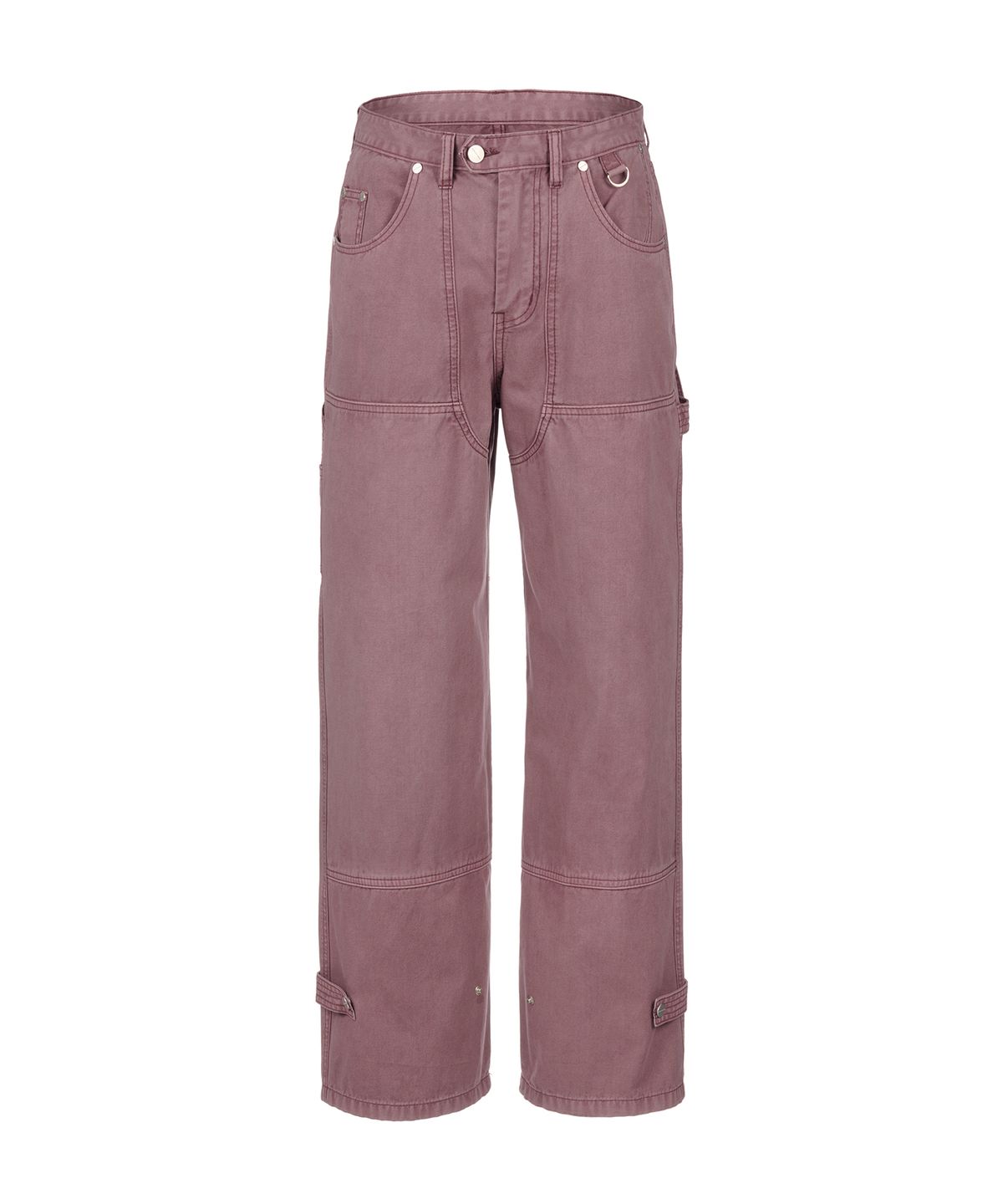 더바이닐하우스(THEVINYLHOUSE) DYED DOUBLE KNEE PANTS PINK (VH2DSUPA10A)