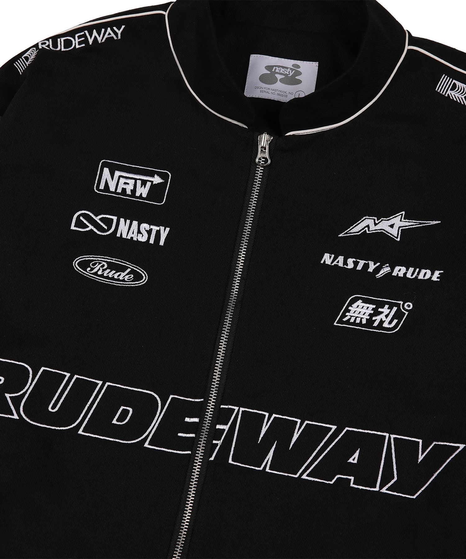 MUSINSA | NASTYKICK [NK] Yobbo Racing Jacket (Black)_K23QA119