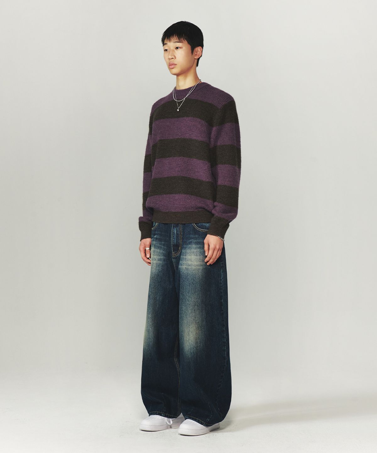 인템포무드(INTEMPOMOOD) 레이지보이 벌룬 핏 데님_딥블루