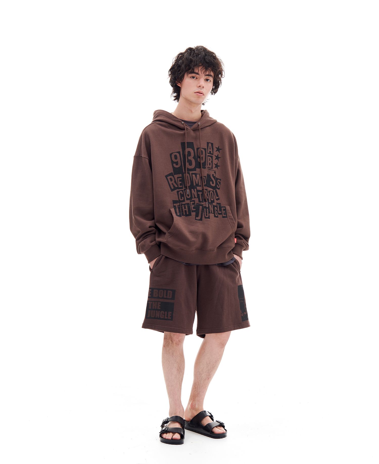 ◆ARCHIVE BOLD◆ CONTROL THE JUNGLE SWEAT SHORTS BROWN AB23S MUSINSA | ARCHIVE BOLD CONTROL THE JUNGLE SWEAT SHORTS (BROWN)