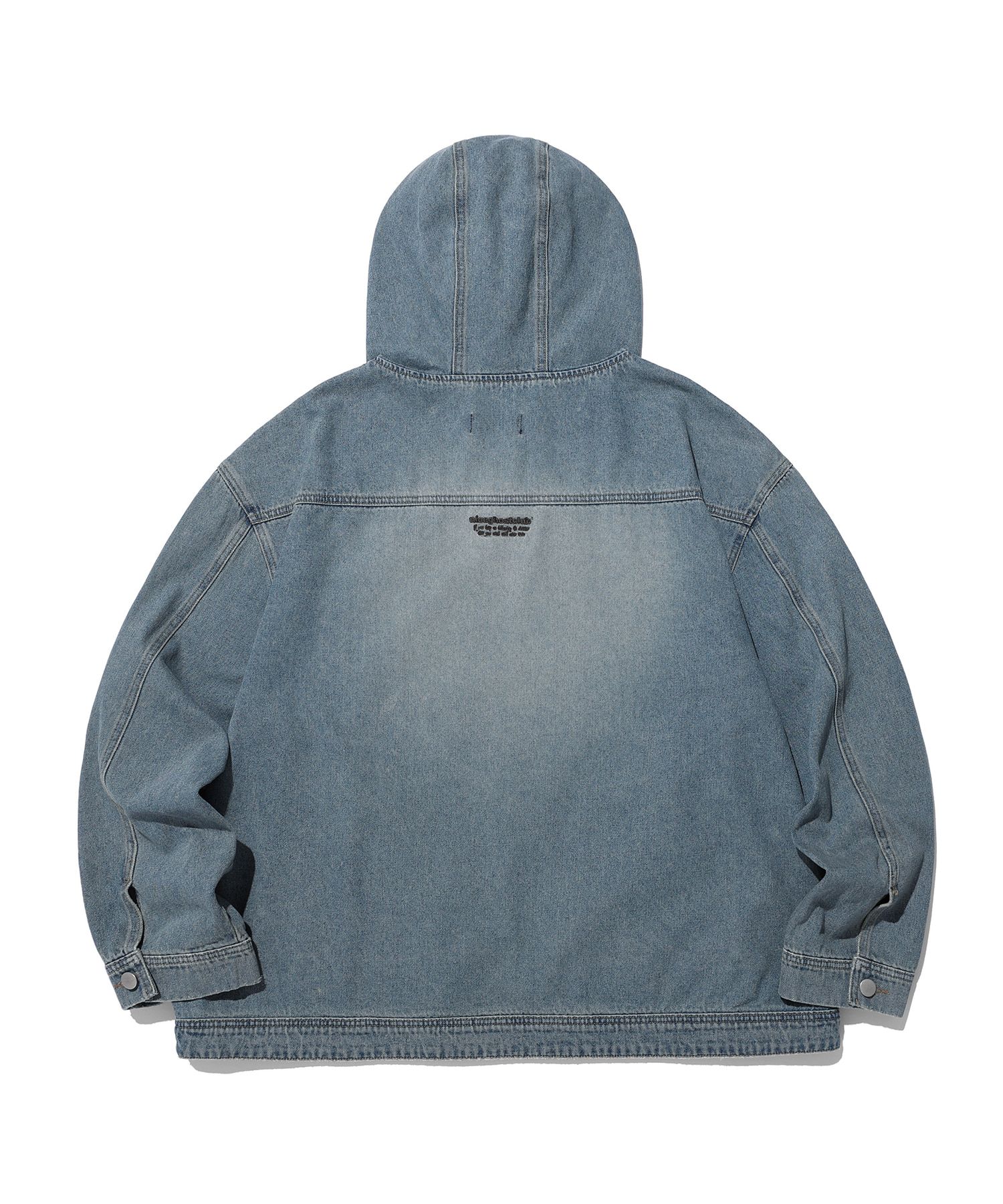 MUSINSA | NICE GHOST CLUB DENIM PULL OVER JACKET_BLUE