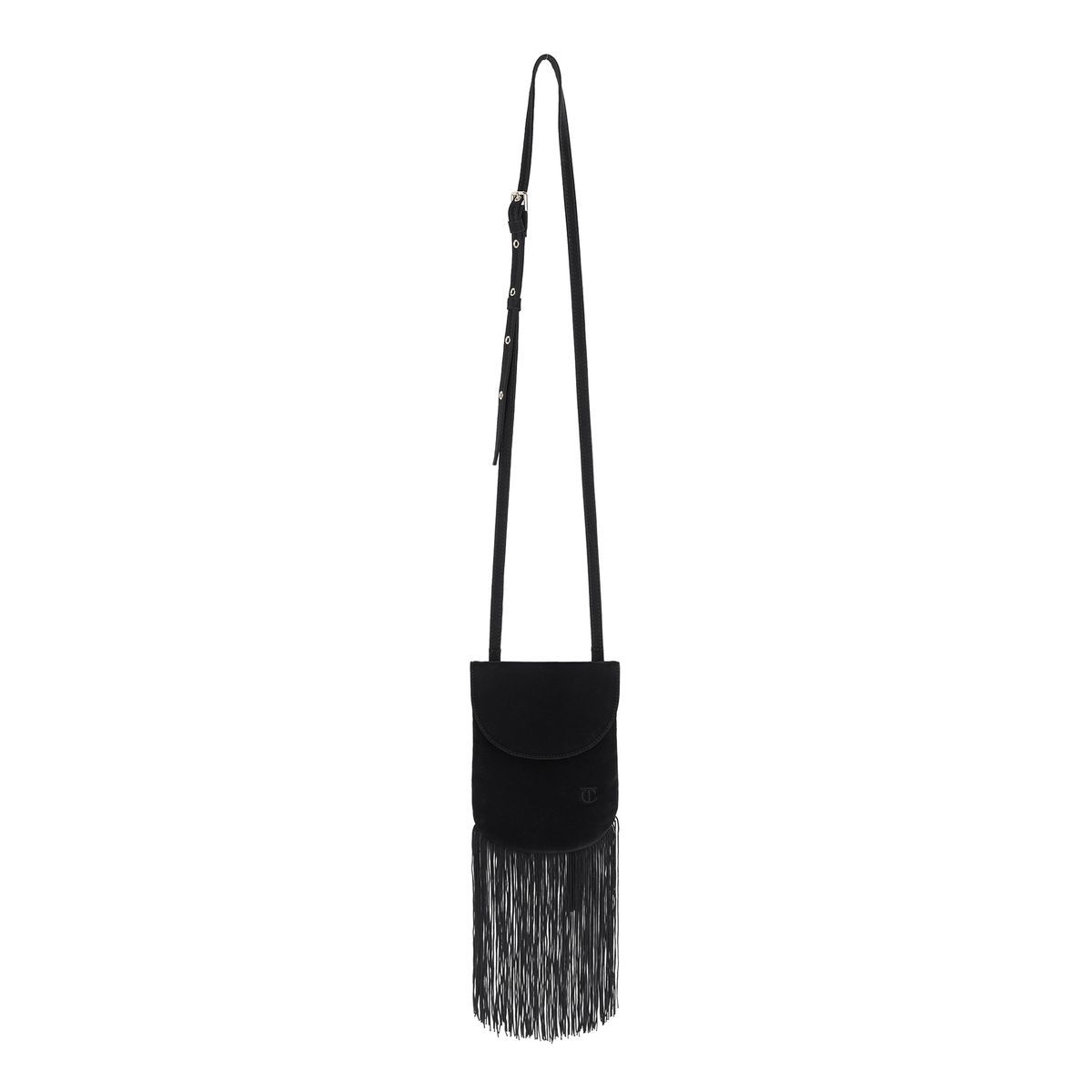 커렌트(CURRENT) WESTERN FRINGE MINI BAG [BLACK]