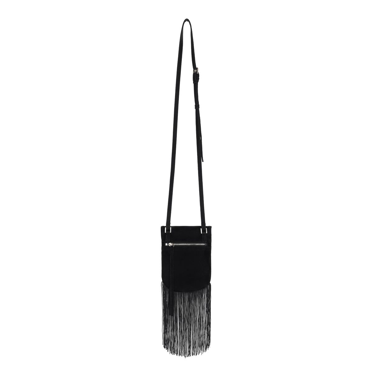 커렌트(CURRENT) WESTERN FRINGE MINI BAG [BLACK]