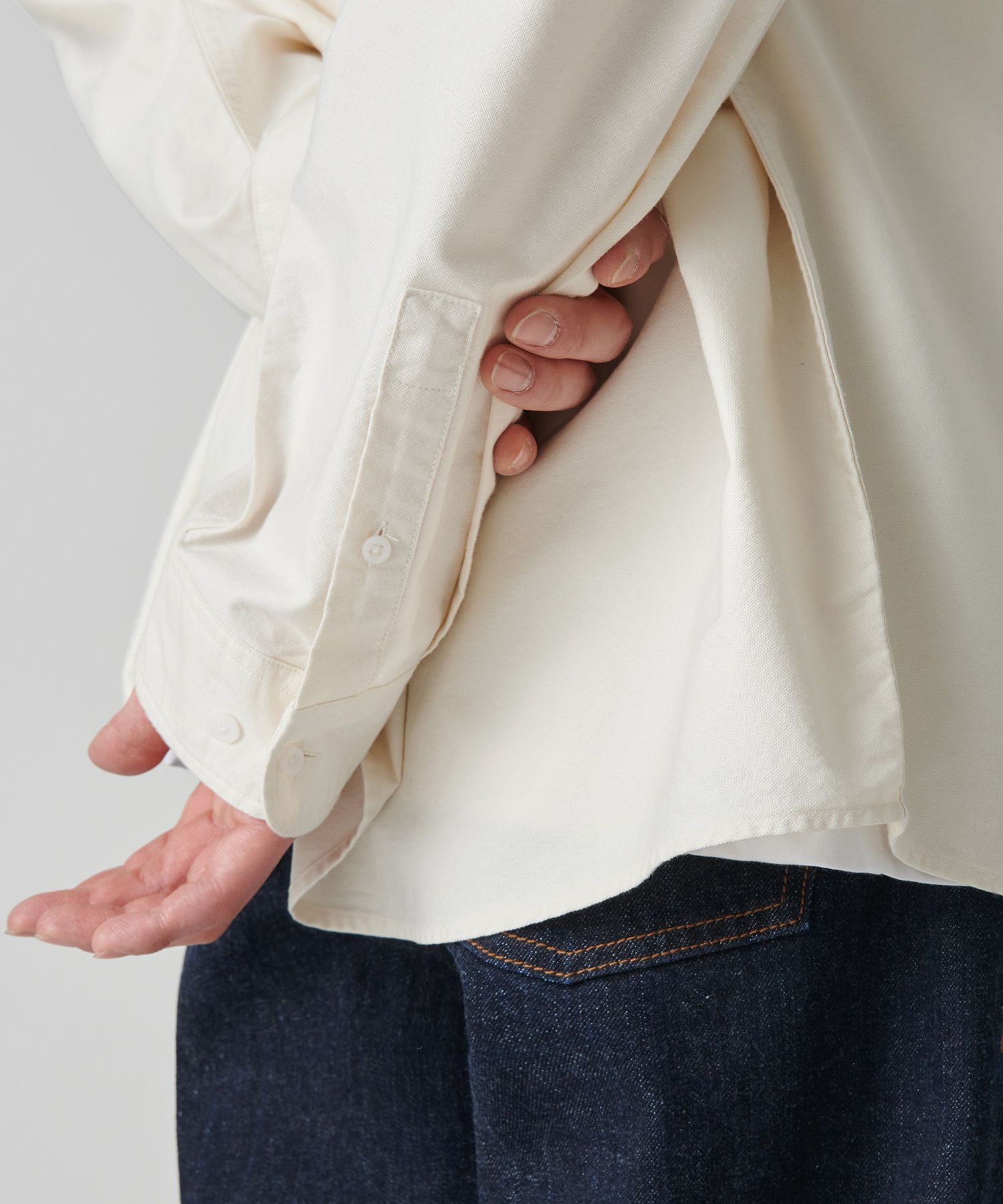 ★MUSINSA STANDARD★ Heavyweight oversized oxford shirt crea MUSINSA | MUSINSA STANDARD Oversized Oxford Shirt [Cream]