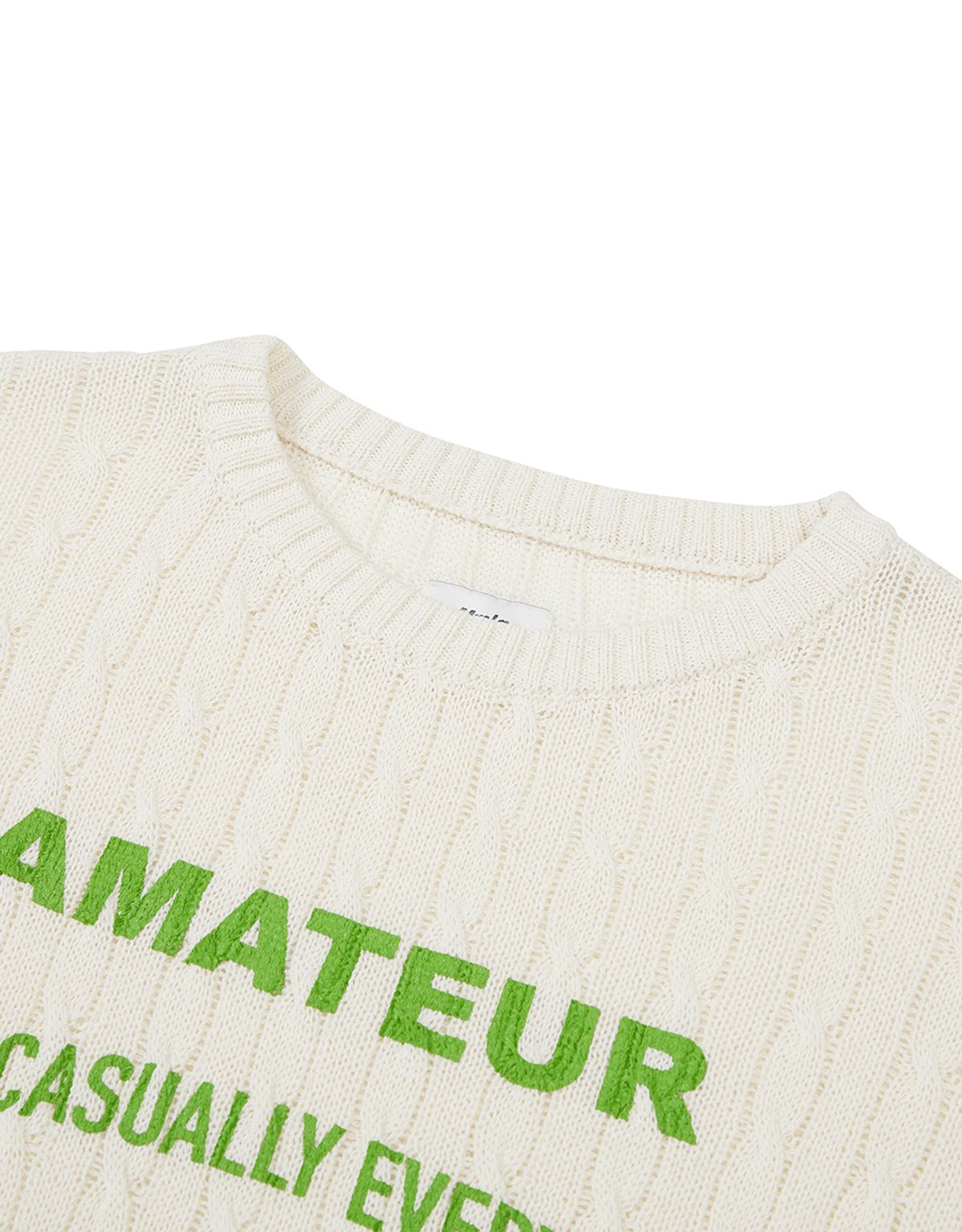 엠엠엘지(MMLG) [Mmlg] AMATEUR CABLE KNIT (IVORY)