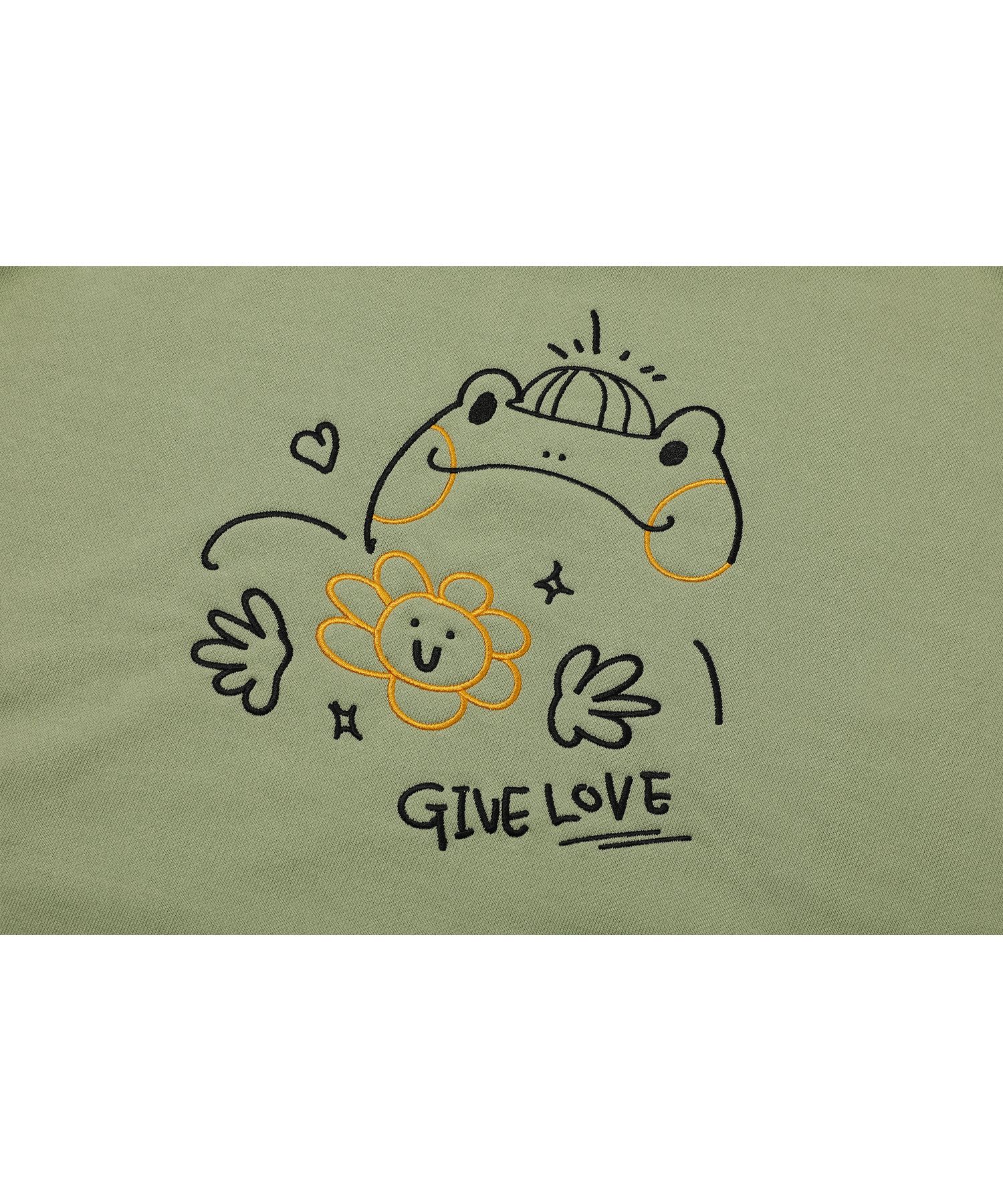 MUSINSA | CPGN STUDIO crocodile pop embroidered hoodie khaki