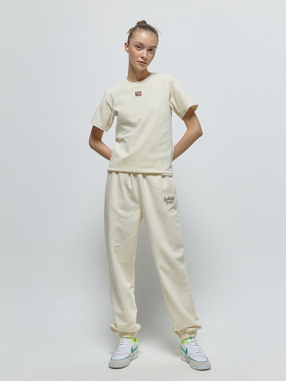 래비티 스포츠(RABBITTI SPORTS) RB Sports Sweatpants Cream