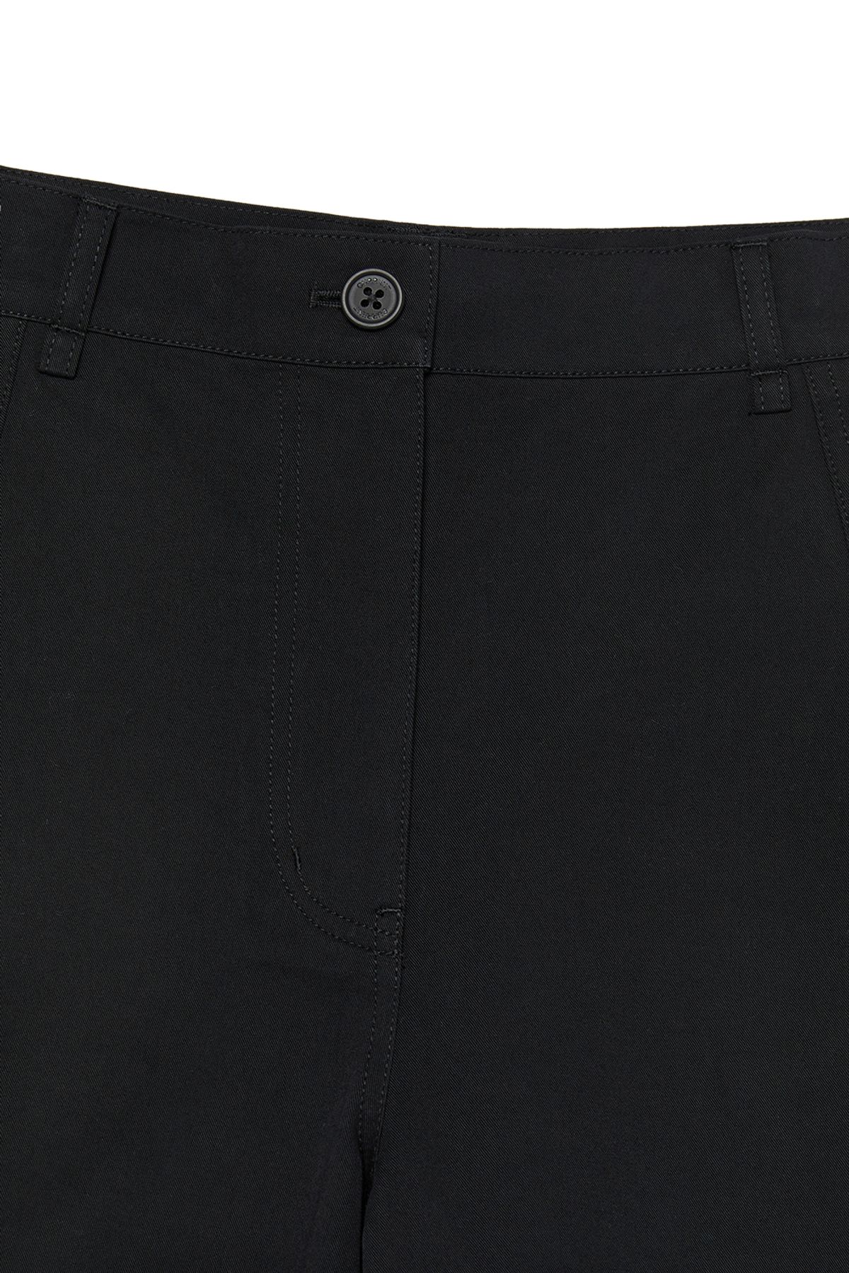 커렌트(CURRENT) STRAIGHT COTTON PANTS [BLACK]