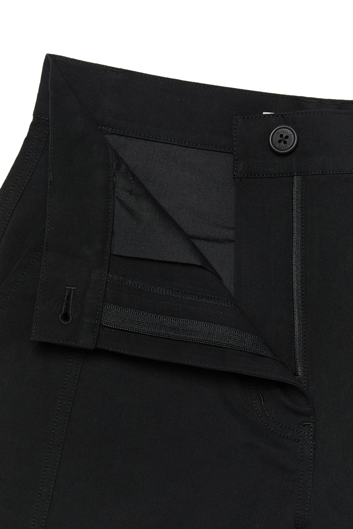 커렌트(CURRENT) STRAIGHT COTTON PANTS [BLACK]