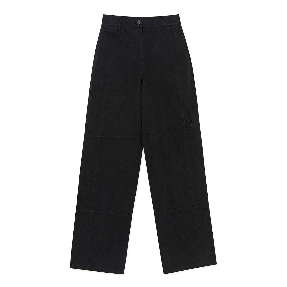 커렌트(CURRENT) STRAIGHT COTTON PANTS [BLACK]
