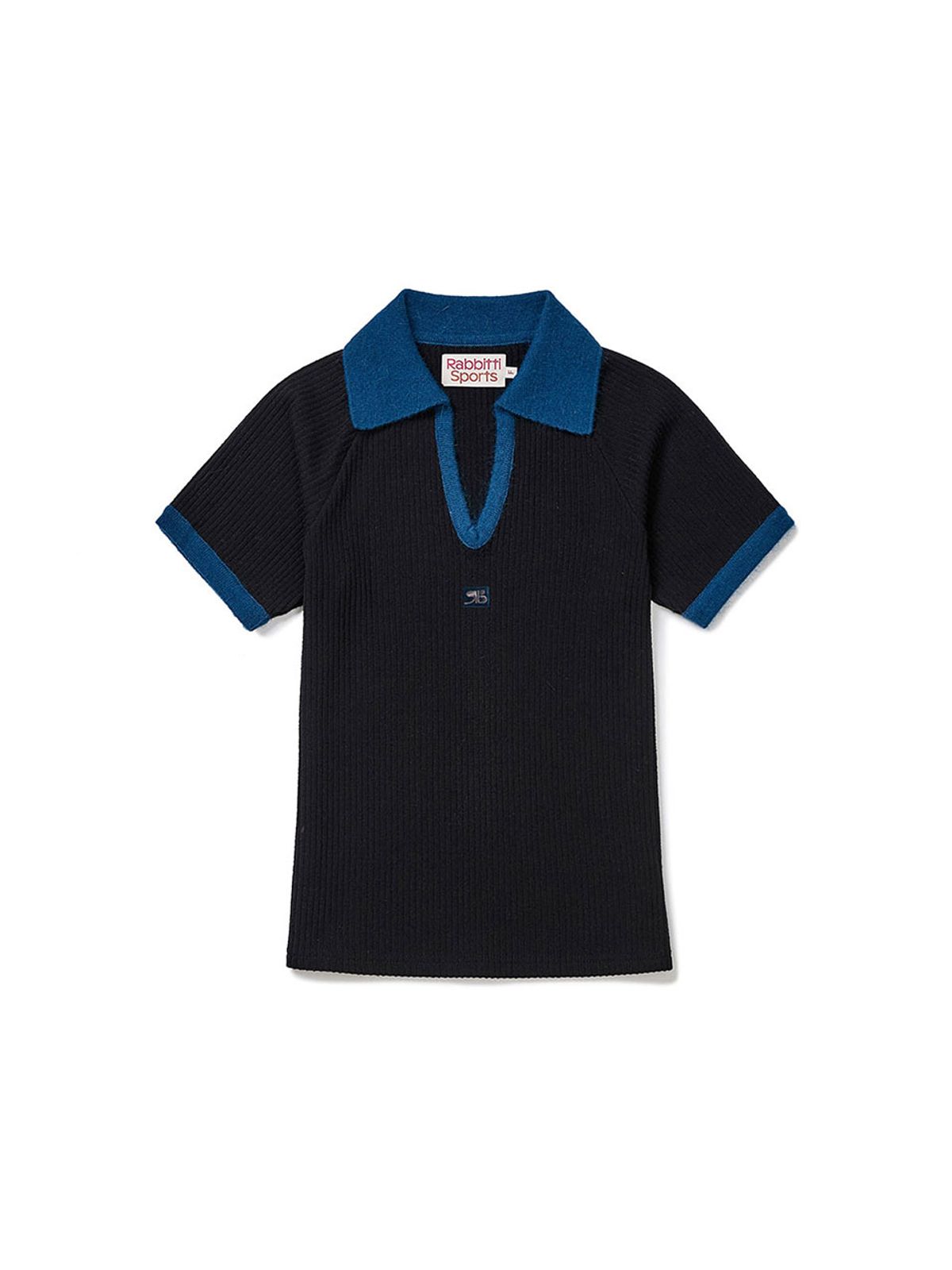래비티 스포츠(RABBITTI SPORTS) RB Color Block PK T-shirt Black
