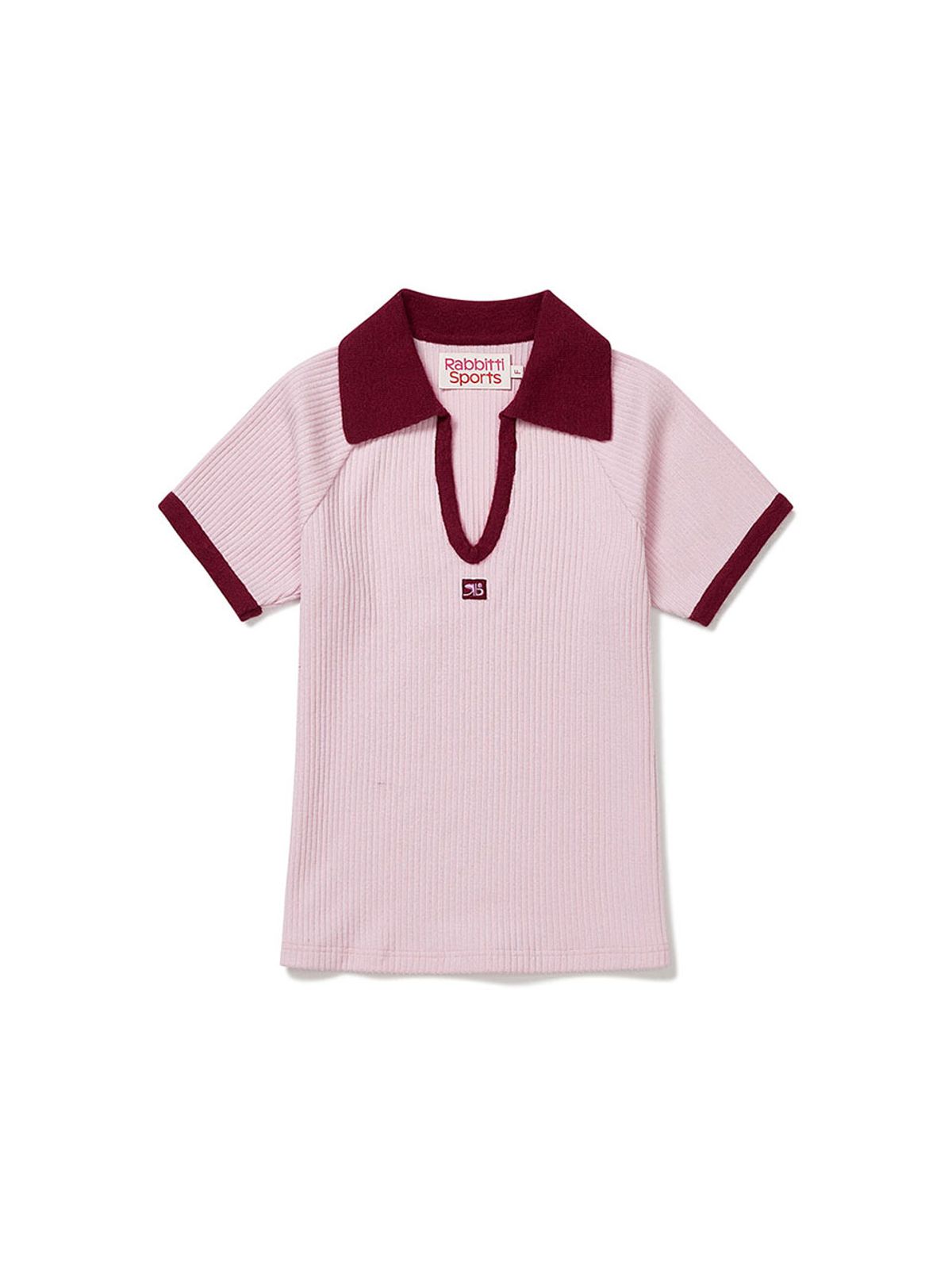 래비티 스포츠(RABBITTI SPORTS) RB Color Block PK T-shirt Pink