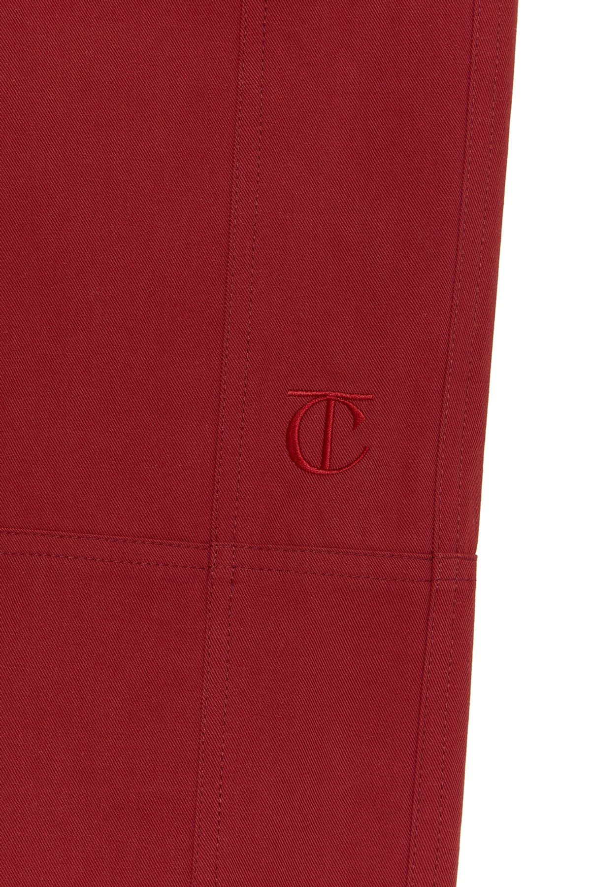 커렌트(CURRENT) STRAIGHT COTTON PANTS [RED]