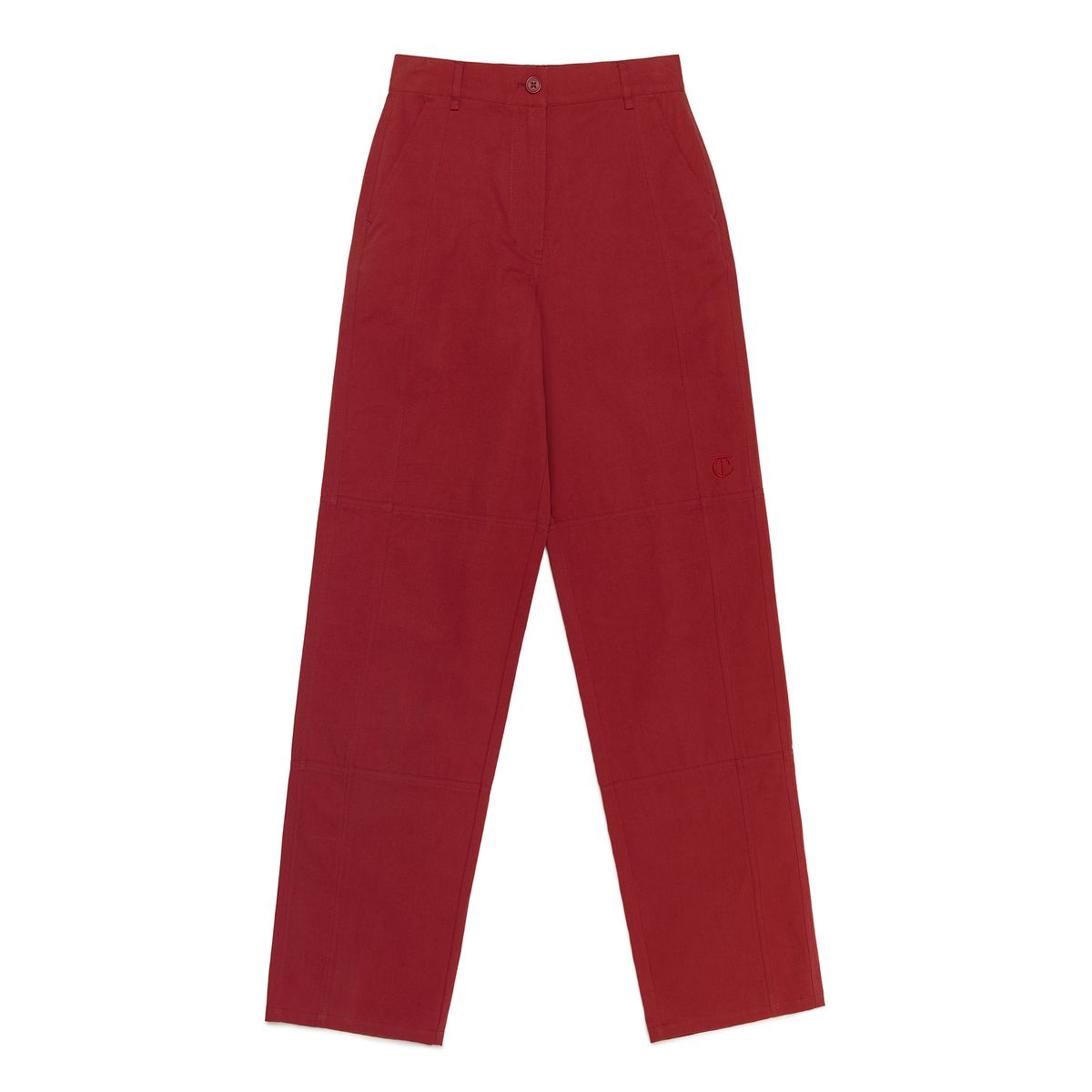 커렌트(CURRENT) STRAIGHT COTTON PANTS [RED]