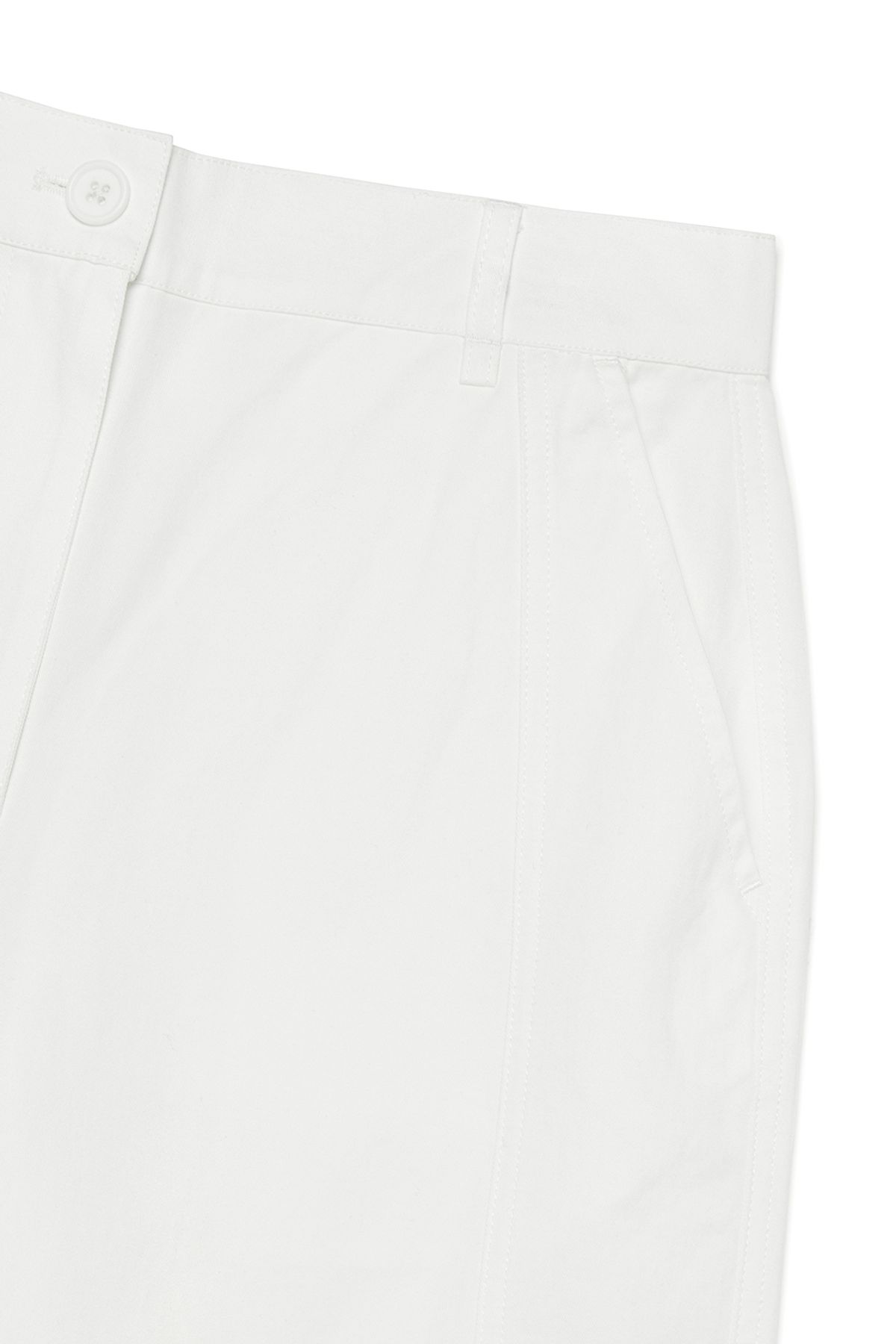 커렌트(CURRENT) STRAIGHT COTTON PANTS [WHITE]