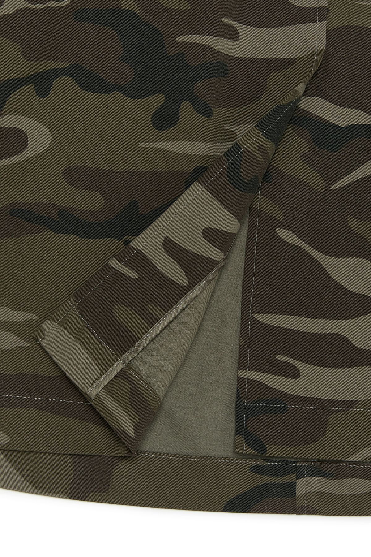 커렌트(CURRENT) CARGO DETAIL LONG SKIRT [KHAKI]