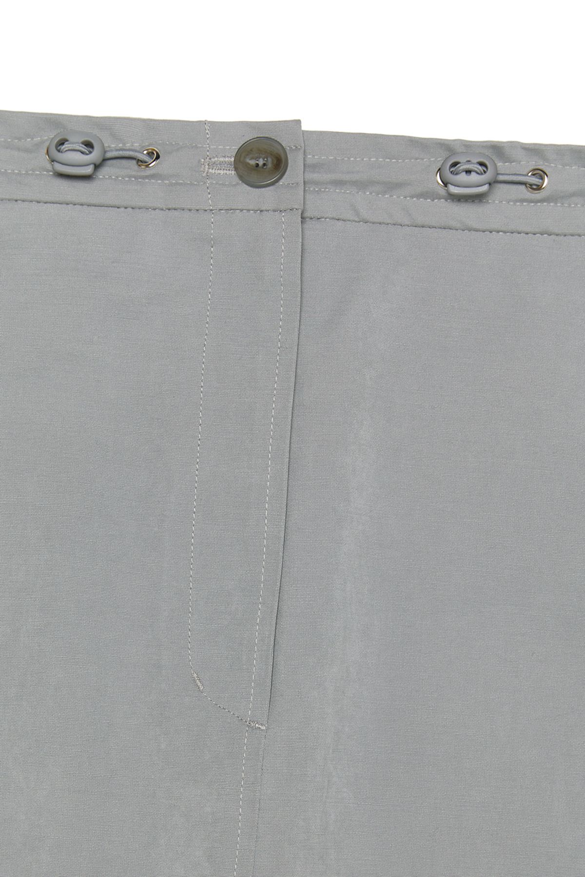 커렌트(CURRENT) CARGO DETAIL LONG SKIRT [GREY]