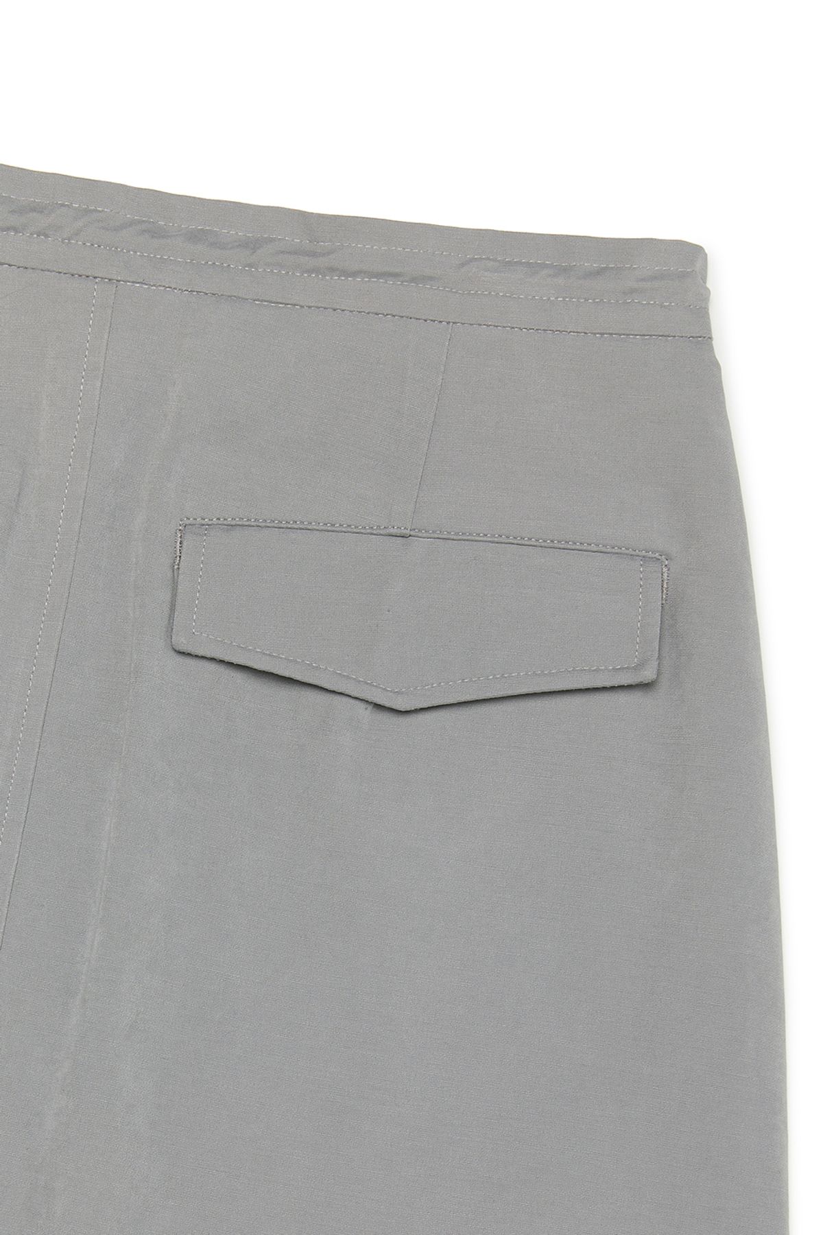커렌트(CURRENT) CARGO DETAIL LONG SKIRT [GREY]