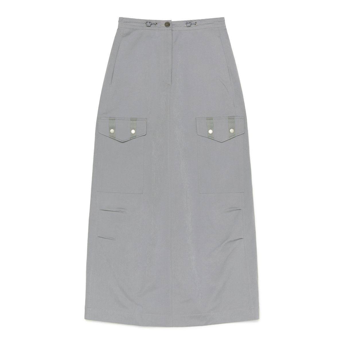 커렌트(CURRENT) CARGO DETAIL LONG SKIRT [GREY]