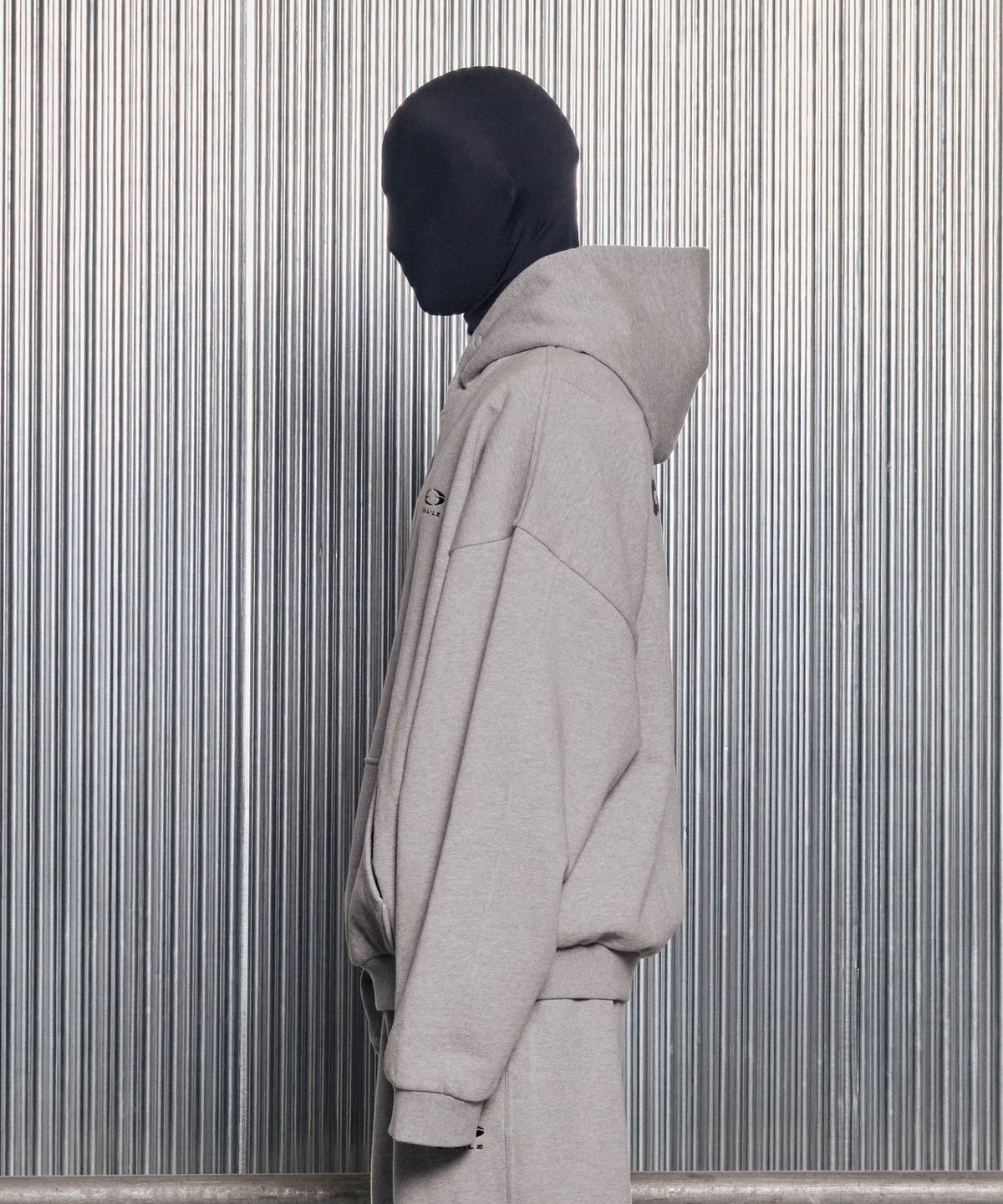그레일즈(GRAILZ) ESSENTIAL OVERSIZED HOODIE [MELANGE GREY]