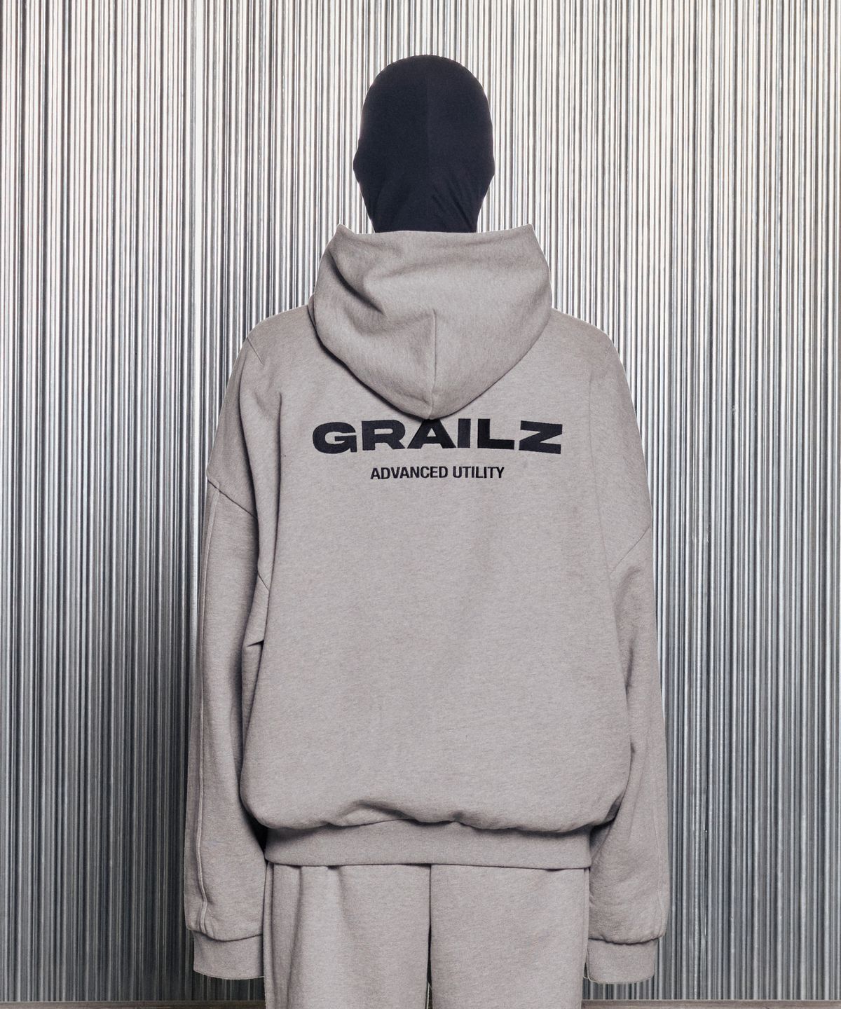 그레일즈(GRAILZ) ESSENTIAL OVERSIZED HOODIE [MELANGE GREY]