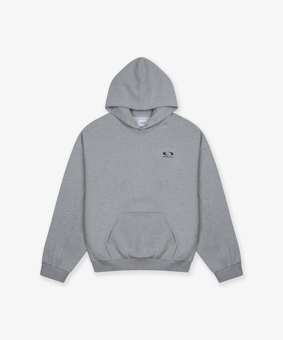 그레일즈(GRAILZ) ESSENTIAL OVERSIZED HOODIE [MELANGE GREY]