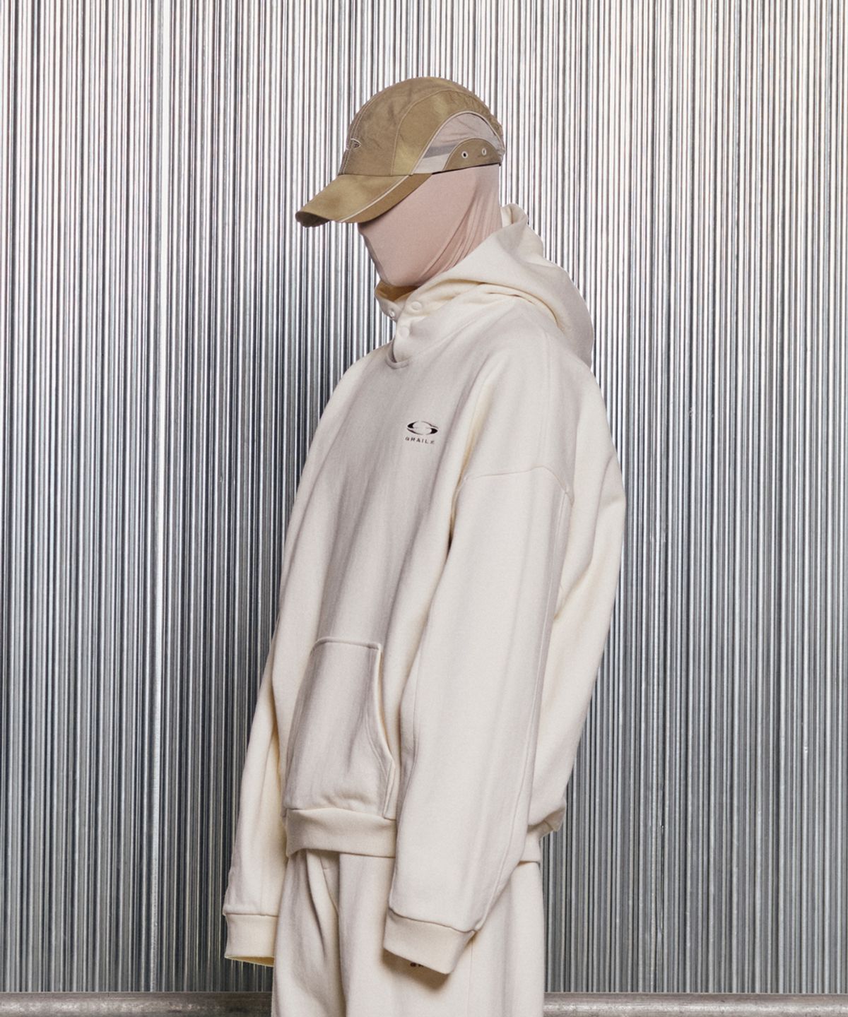 그레일즈(GRAILZ) ESSENTIAL OVERSIZED HOODIE [CREAM]
