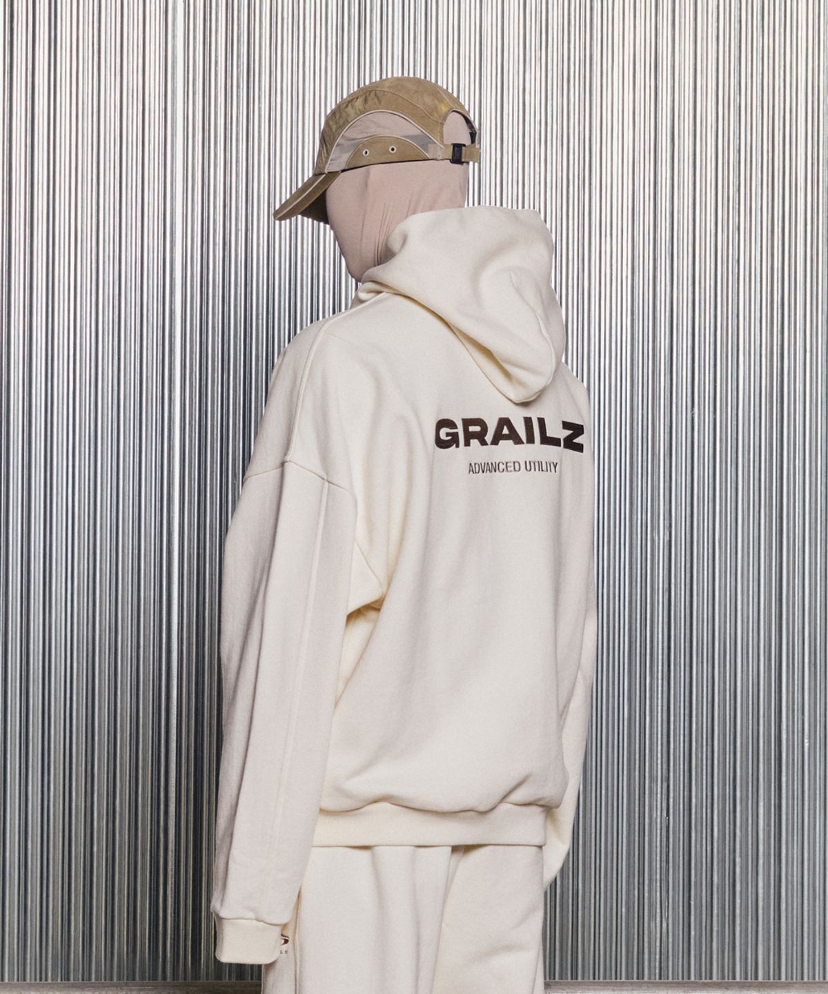 그레일즈(GRAILZ) ESSENTIAL OVERSIZED HOODIE [CREAM]