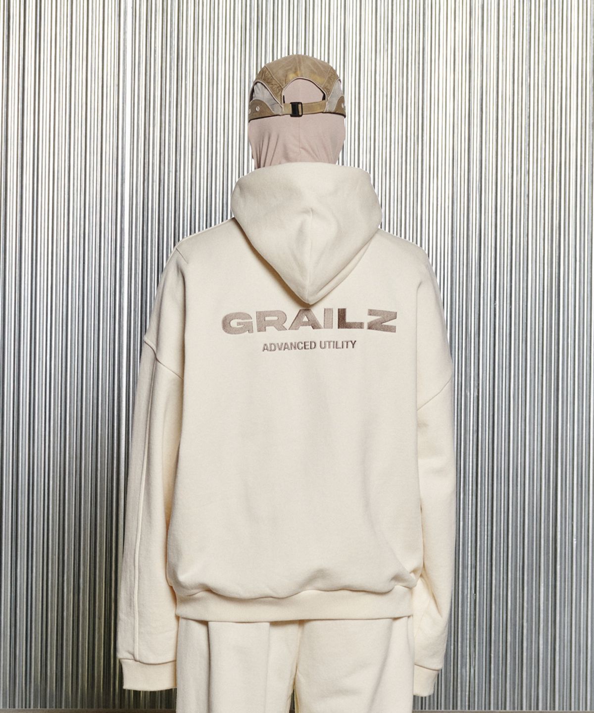 그레일즈(GRAILZ) ESSENTIAL OVERSIZED HOODIE [CREAM]