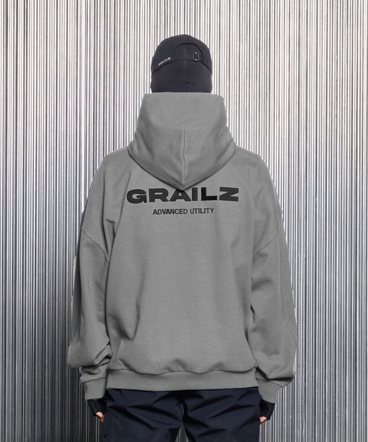 그레일즈(GRAILZ) ESSENTIAL OVERSIZED HOODIE [GREY]