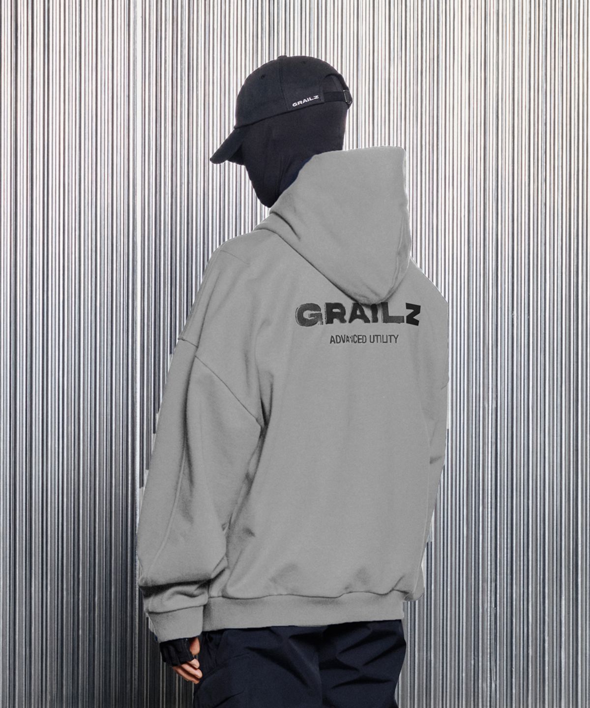 그레일즈(GRAILZ) ESSENTIAL OVERSIZED HOODIE [GREY]