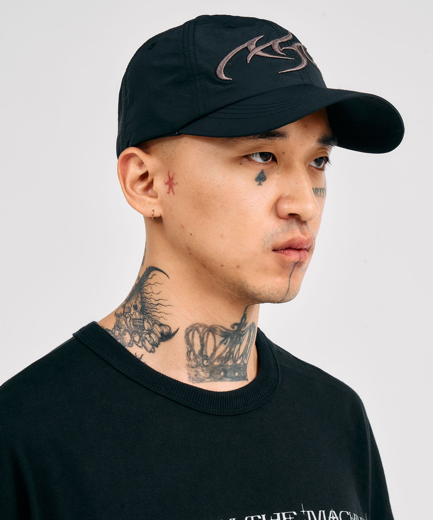 MUSINSA | AJOBYAJO [PBA] Tribal AJO Nylon Cap [BLACK]