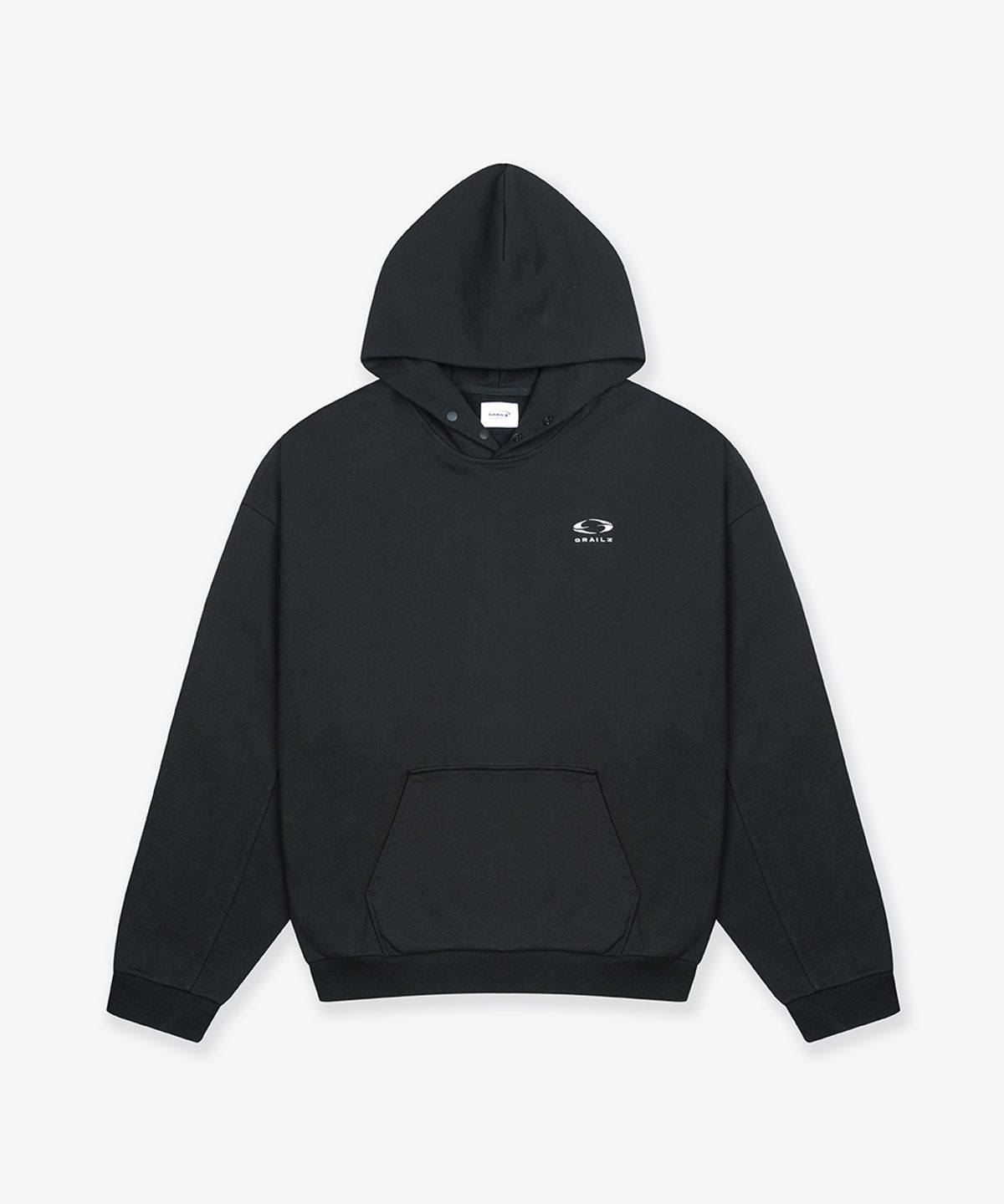 그레일즈(GRAILZ) ESSENTIAL OVERSIZED HOODIE [BLACK]
