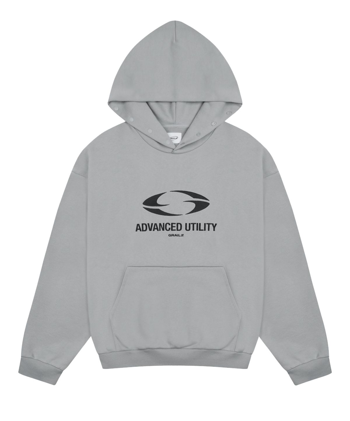 그레일즈(GRAILZ) OVAL LOGO HOODIE [GREY]