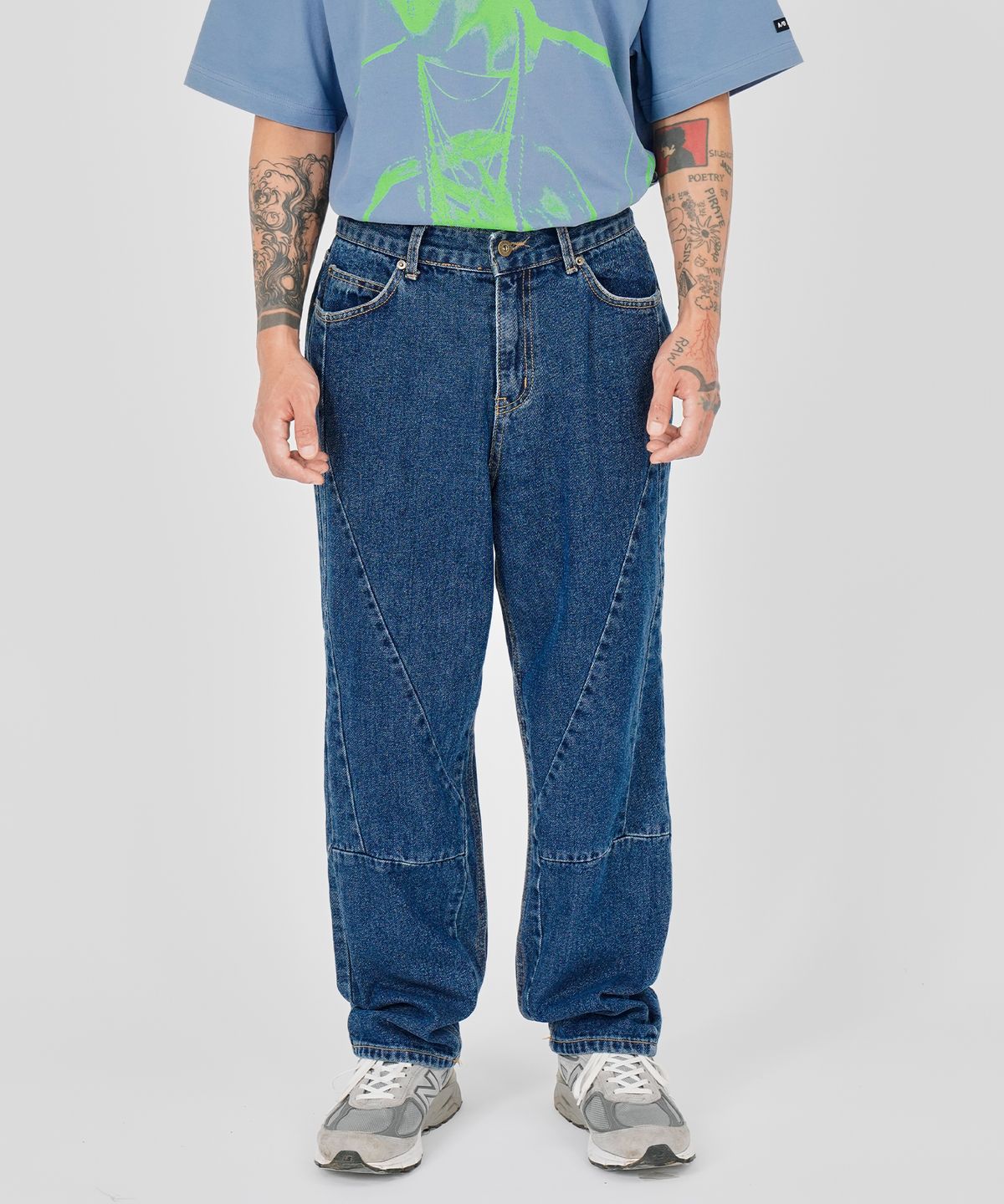 아조바이아조(AJOBYAJO) Robot Washed Jeans [BLUE]