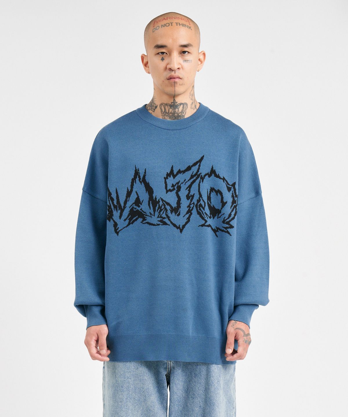 아조바이아조(AJOBYAJO) Eenergie AJO Sweater [SKY BLUE]
