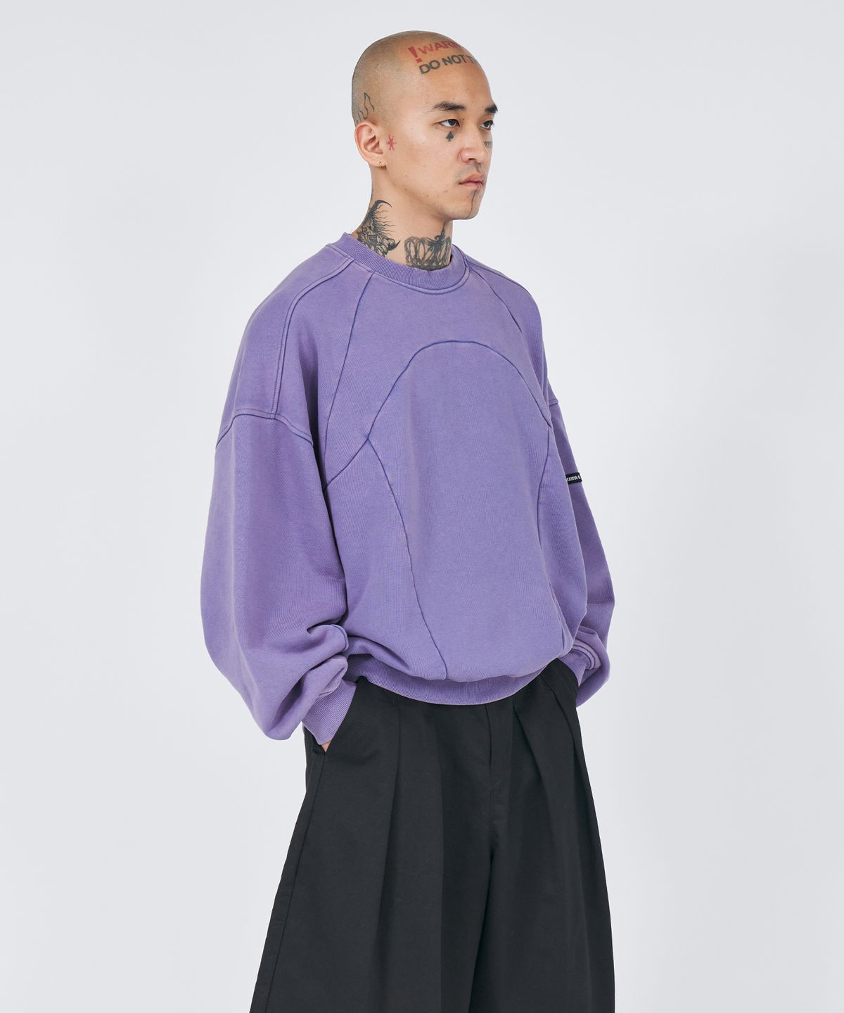 아조바이아조(AJOBYAJO) Robot Washed Sweatshirt [PURPLE]